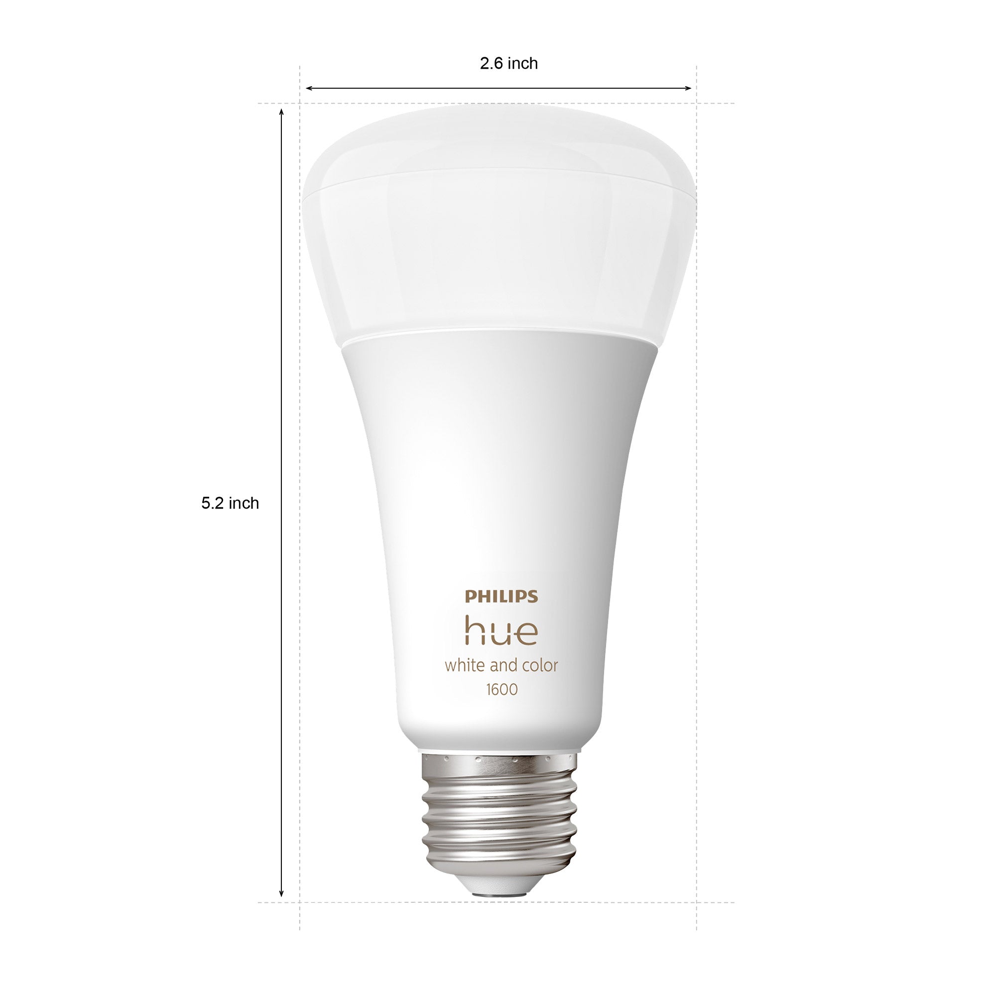 Hue 100W White and Color Ambiance A21 LED Bulbs 2-Pack