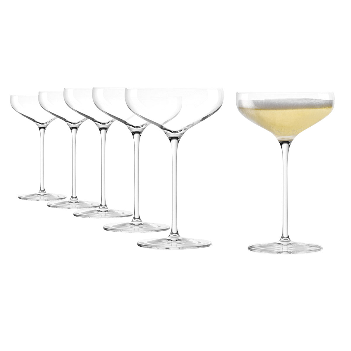 Swing Saucer Cocktail Glass, Set of 6