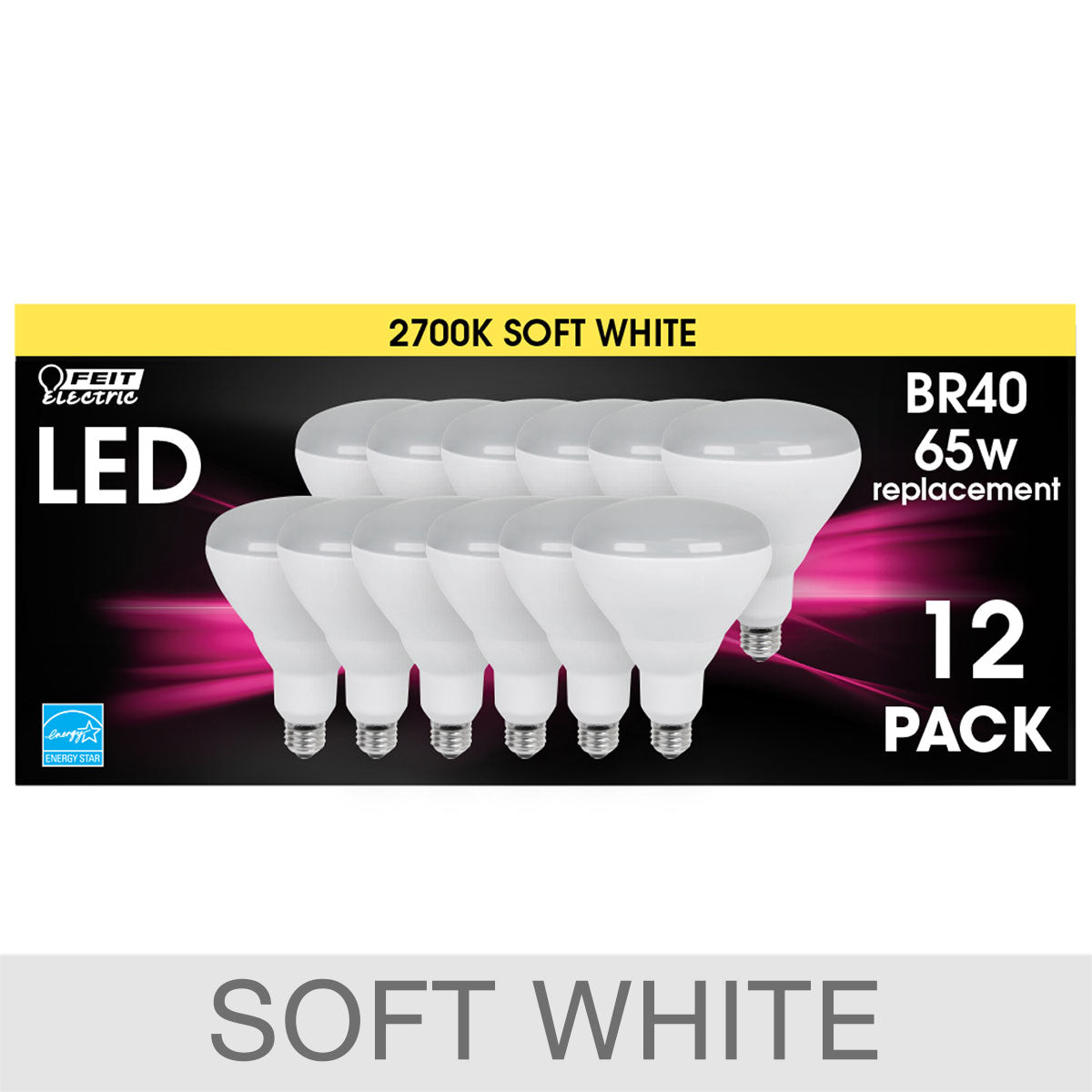 LED BR40 Flood, 12-Pack