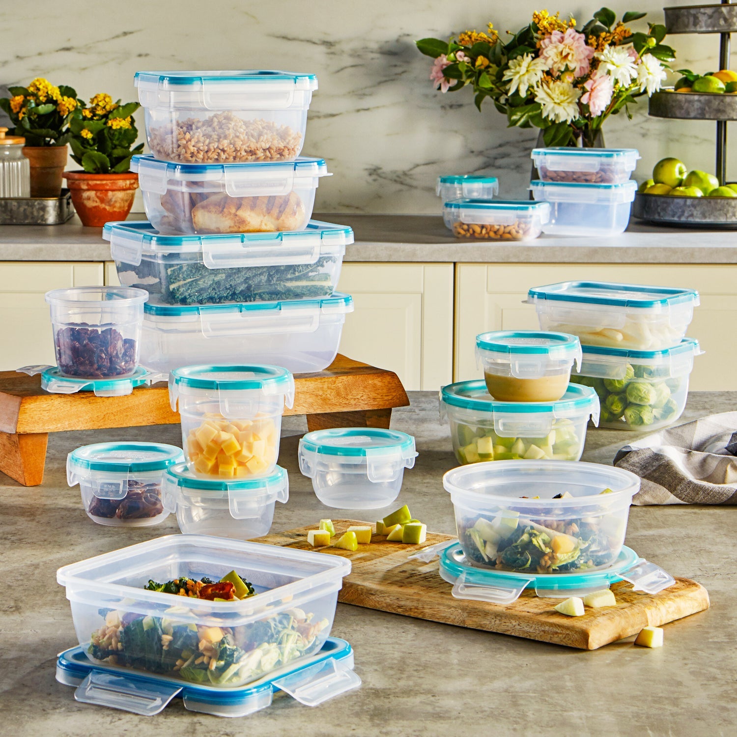 38-Piece Plastic Food Storage Set