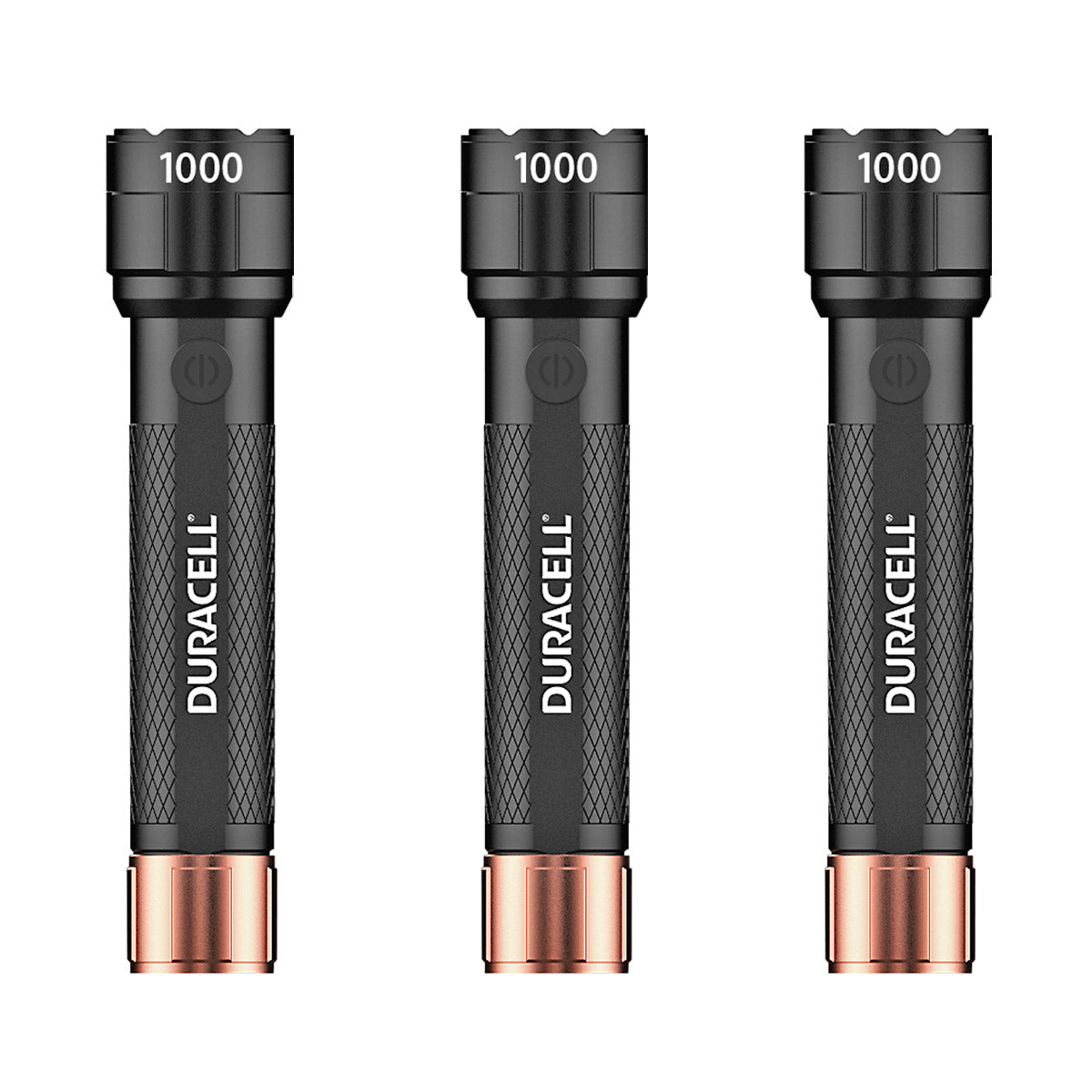 1000LM 4AAA LED Flashlight 3-Pack