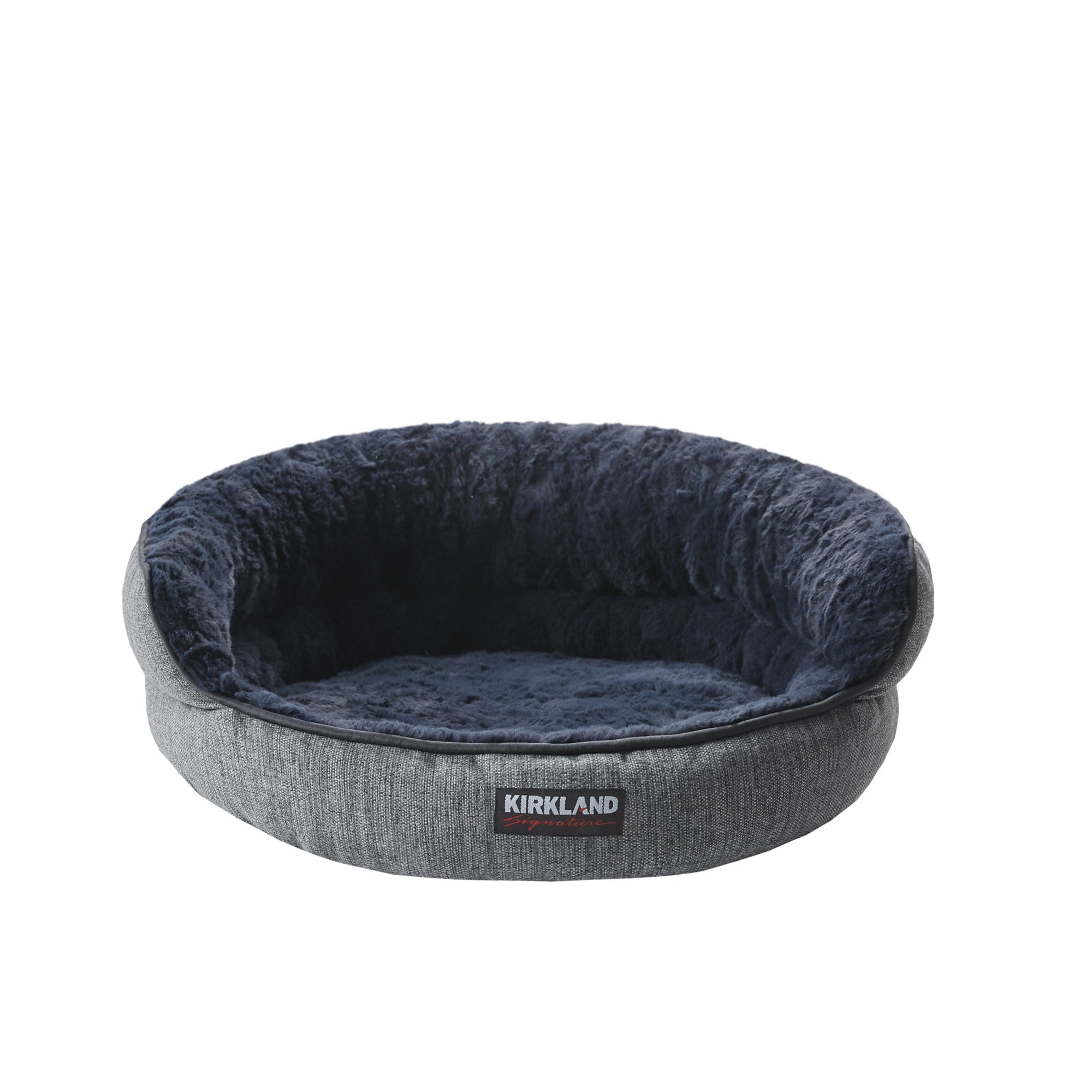 Bolster Cuddler Pet Bed, Charcoal Gray