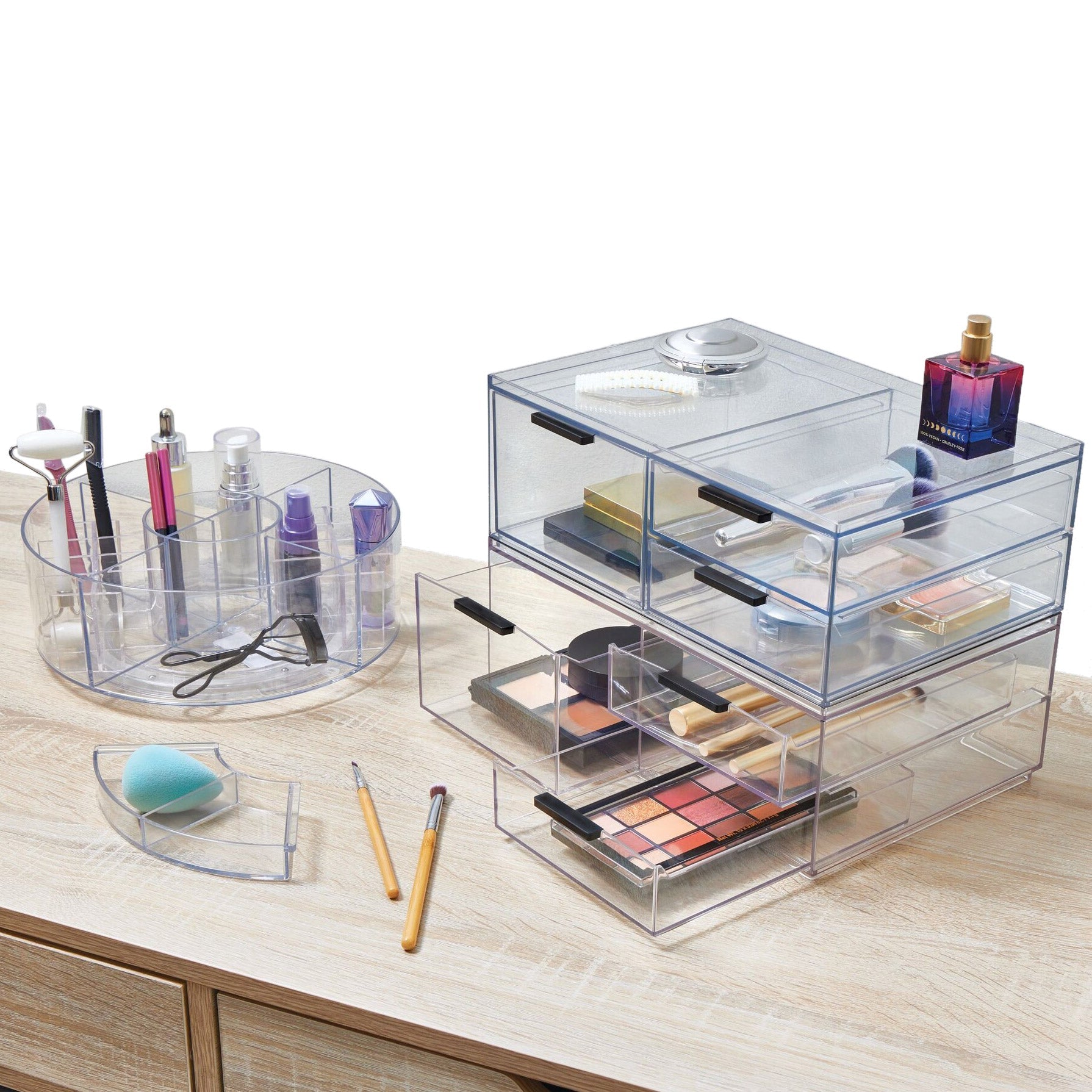 3-Piece Cosmetic Organizer Set