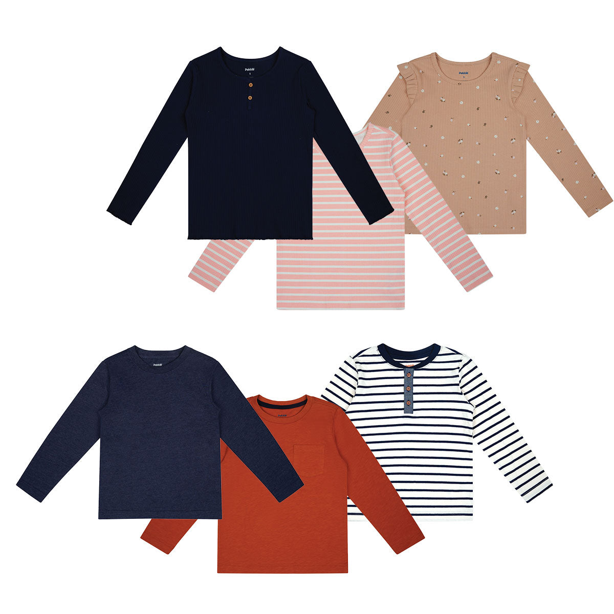 Kids' 3-Pack Long Sleeve Top