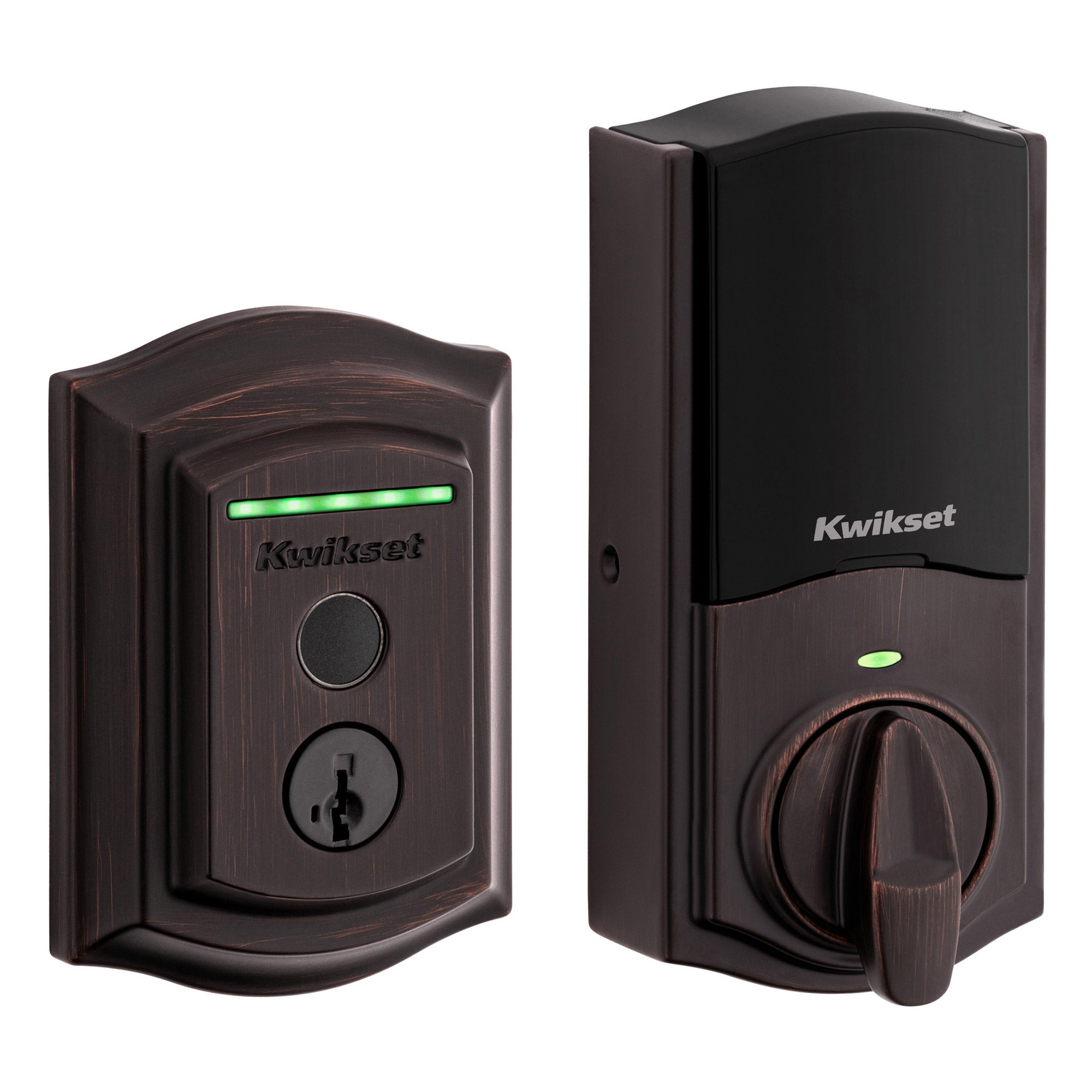 Halo Touch Wifi Deadbolt with Prescott Entry Door Handleset