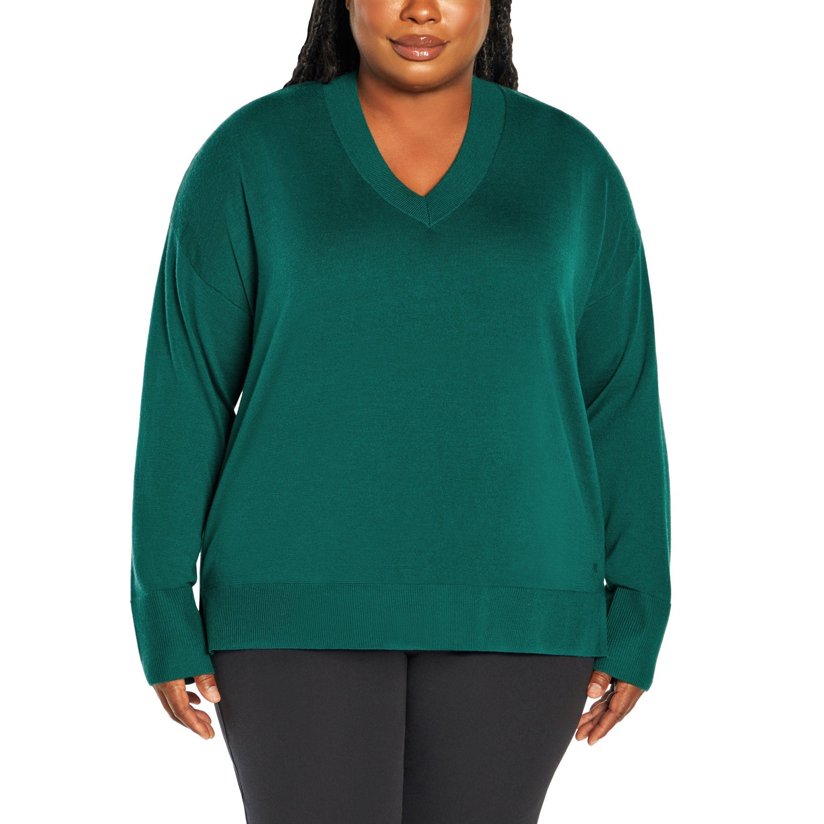 Ladies' Merino Wool V-Neck Sweater