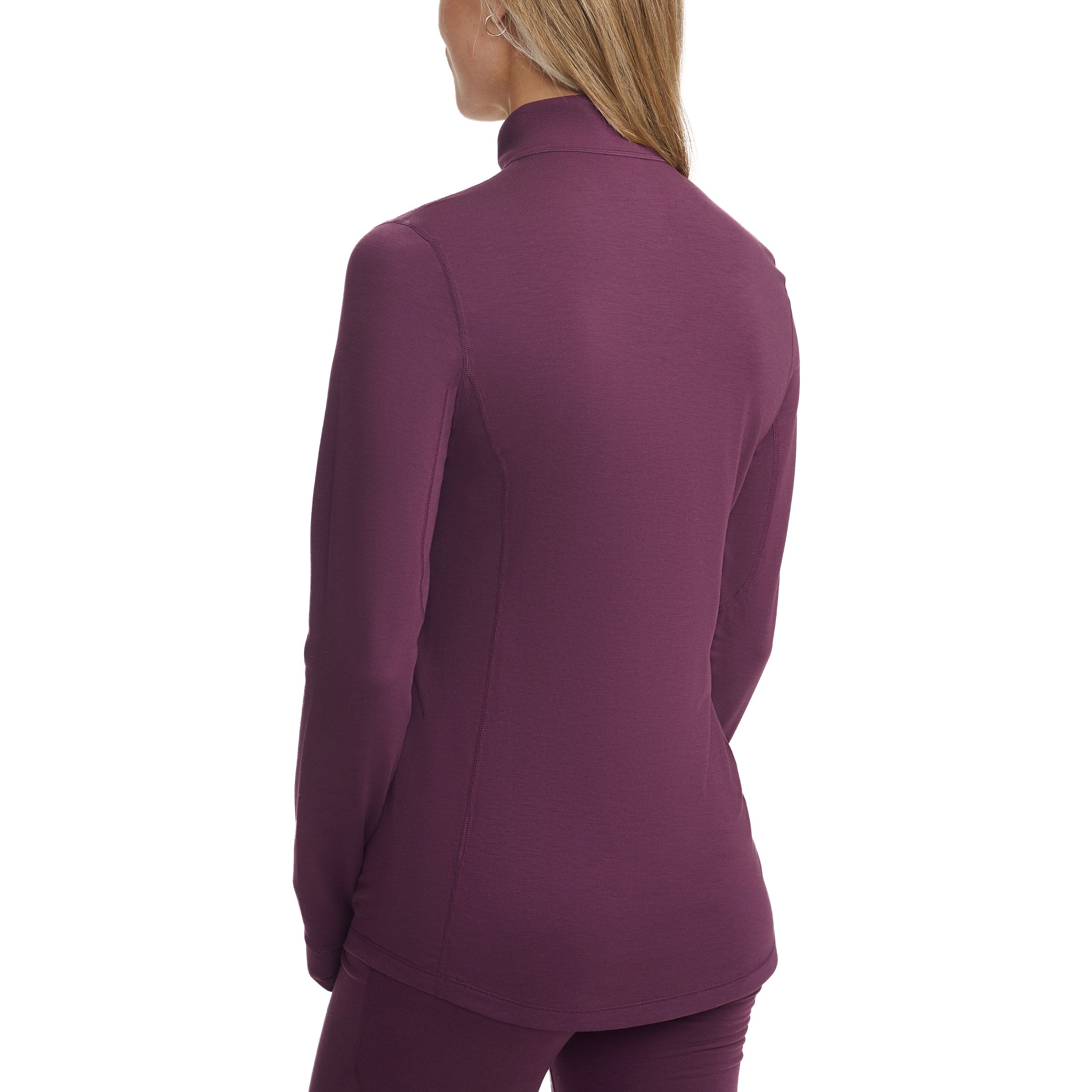 Ladies’ 1/4 Zip Merino Wool Blend Base Layer Top