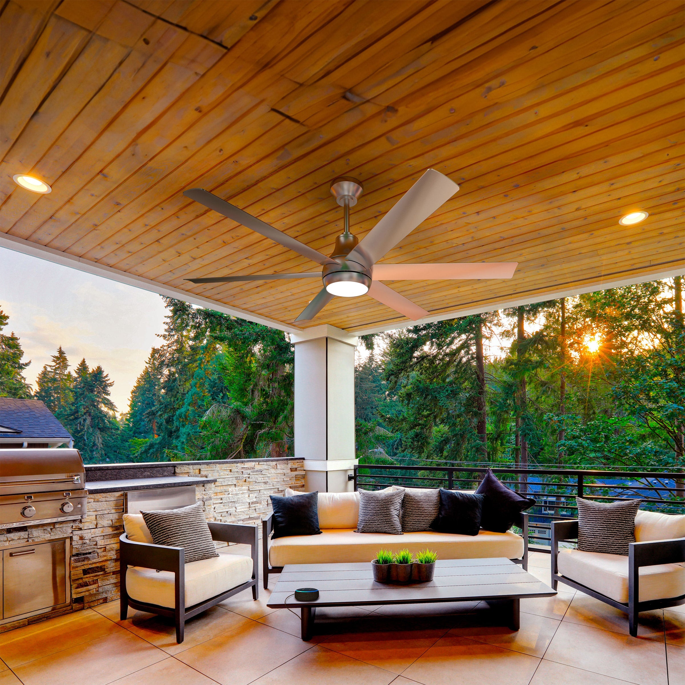 Smart Wifi LED 60” Outdoor Ceiling Fan