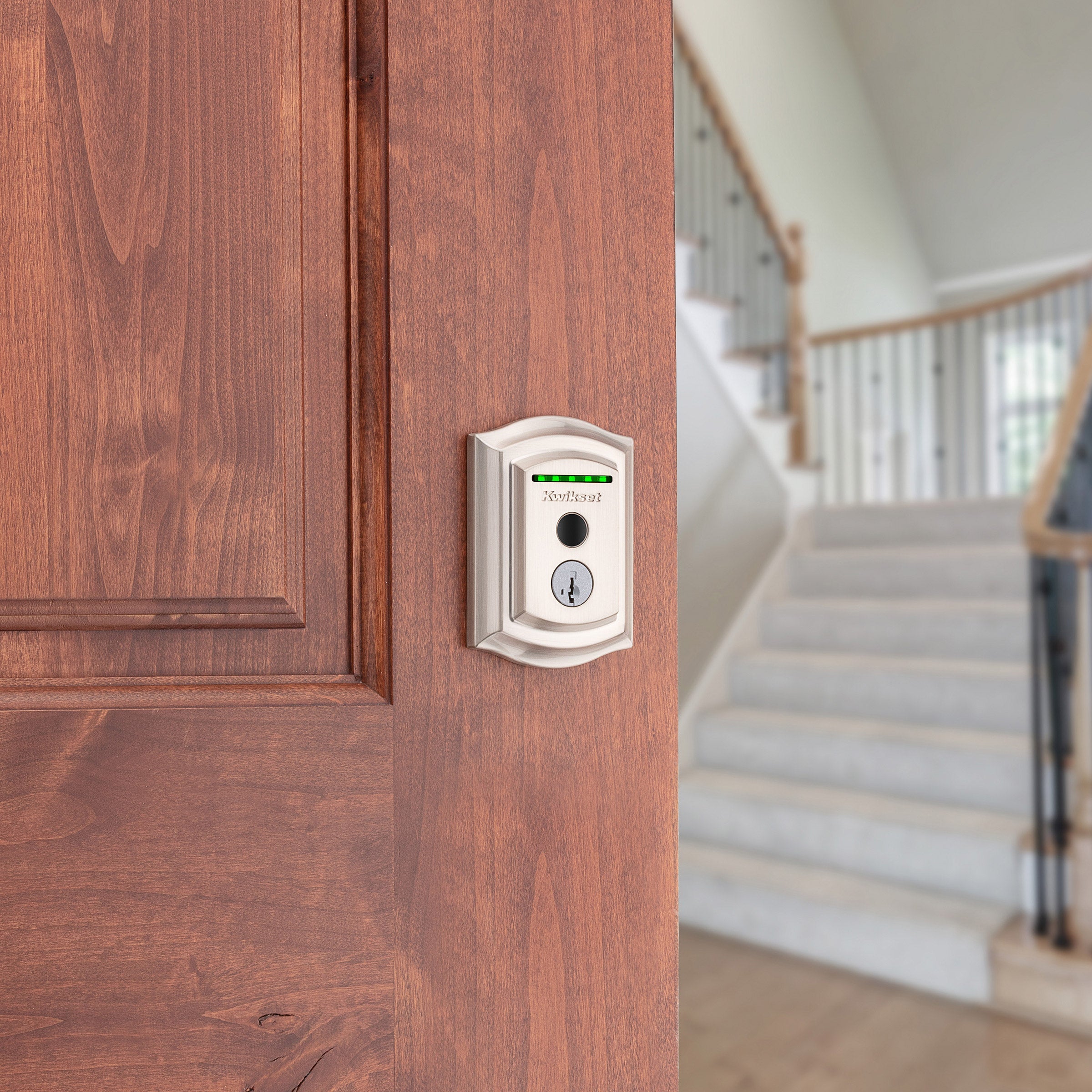 Halo Touch Wifi Deadbolt with Prescott Entry Door Handleset