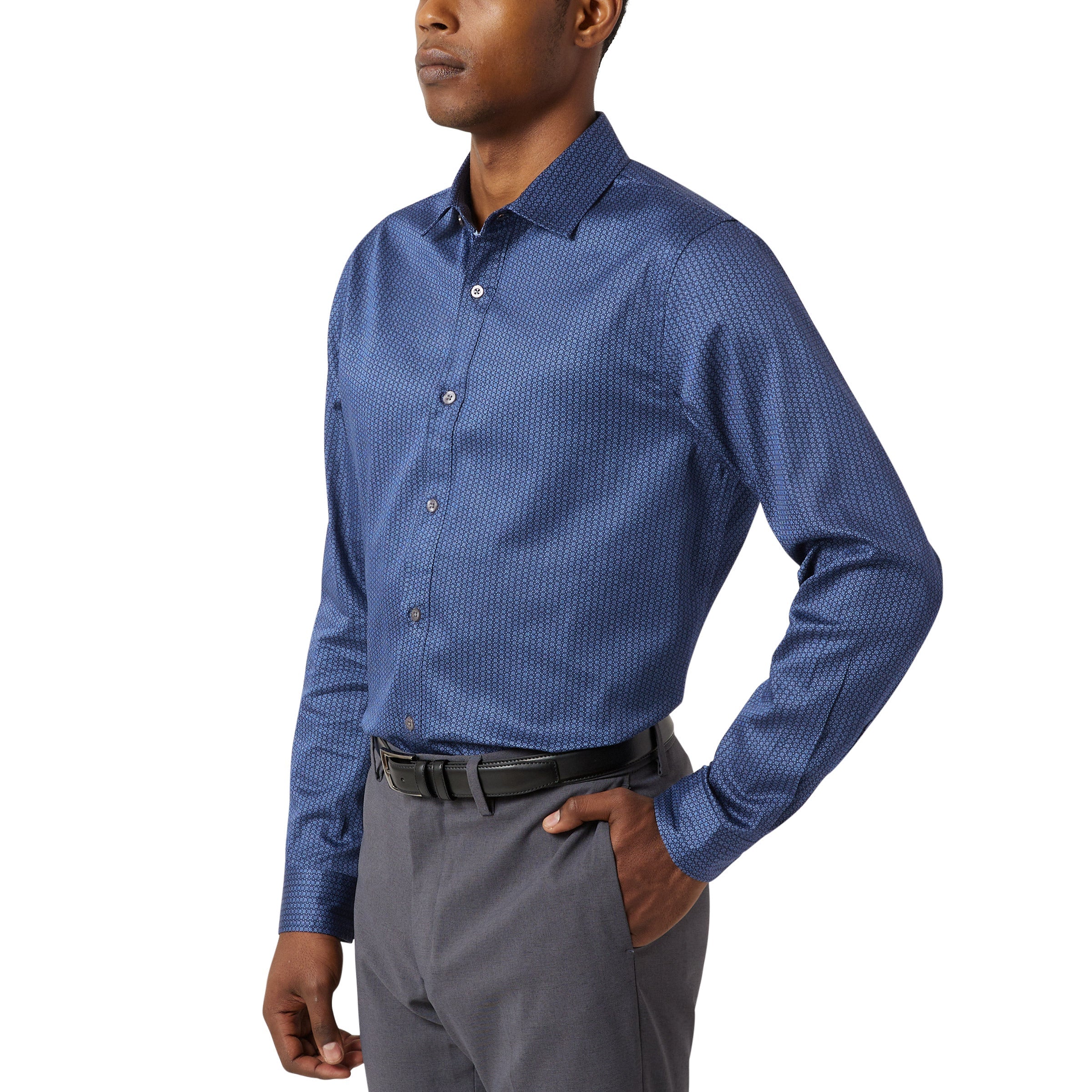 Men'S Luxe Woven Dress Shirt