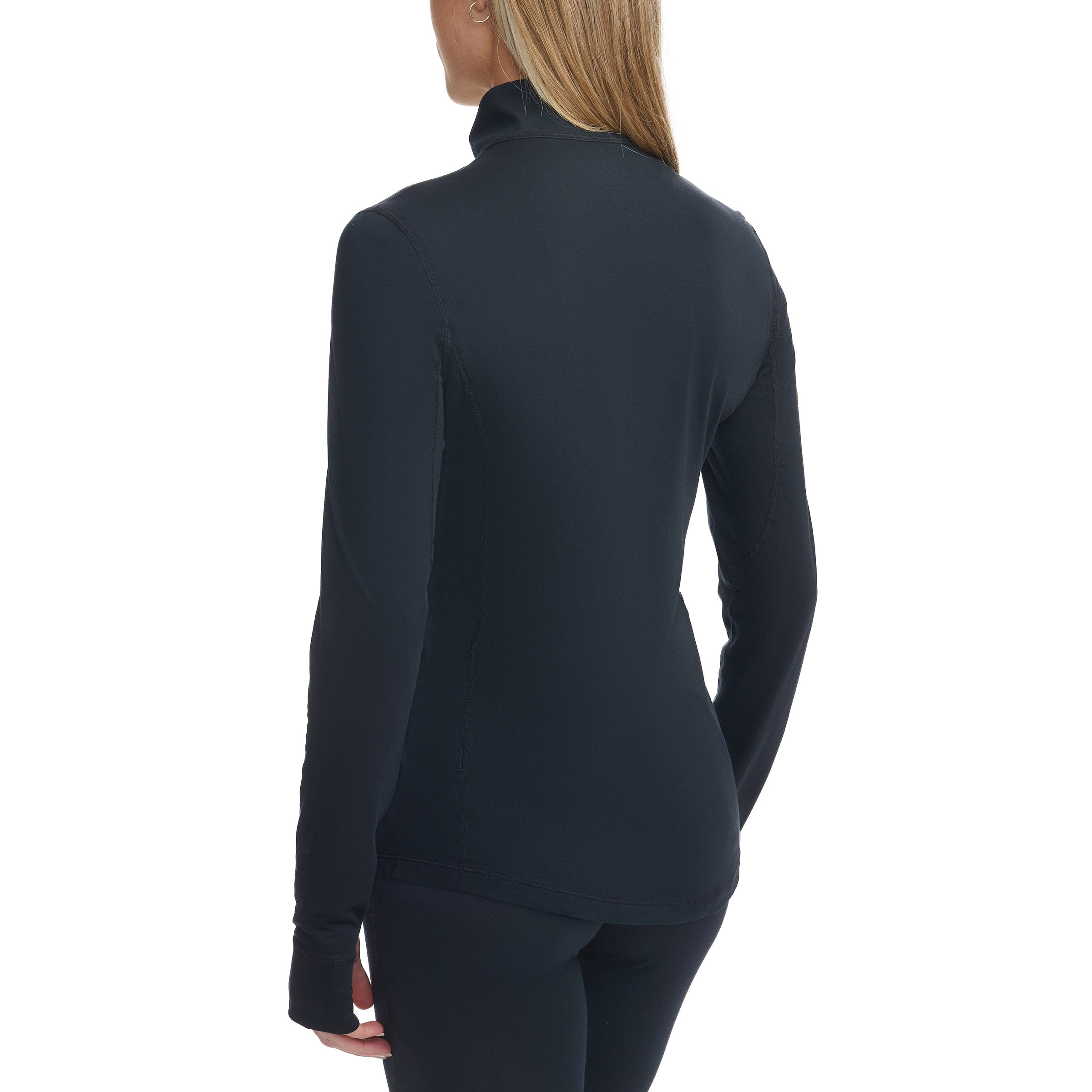 Ladies’ 1/4 Zip Merino Wool Blend Base Layer Top