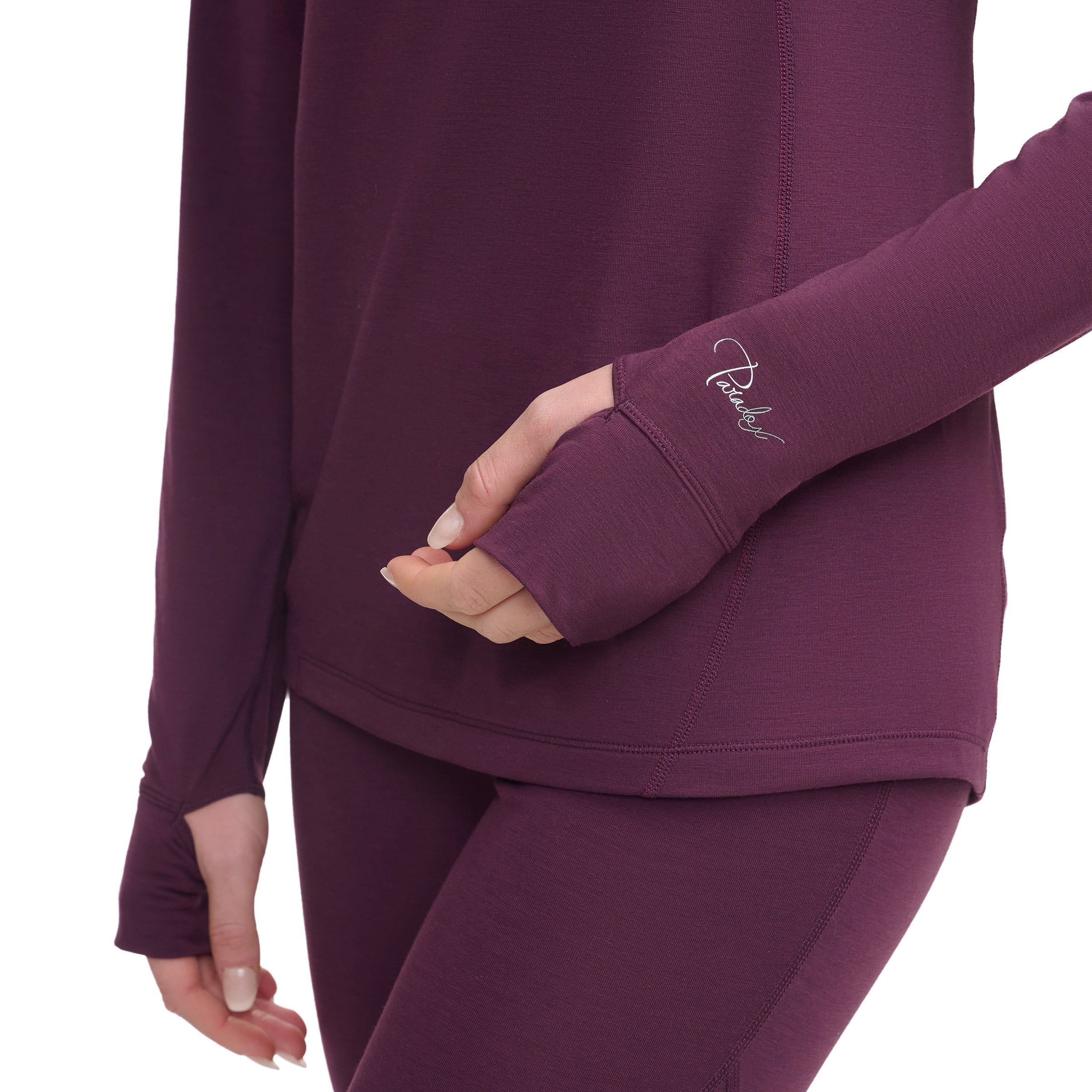 Ladies’ 1/4 Zip Merino Wool Blend Base Layer Top