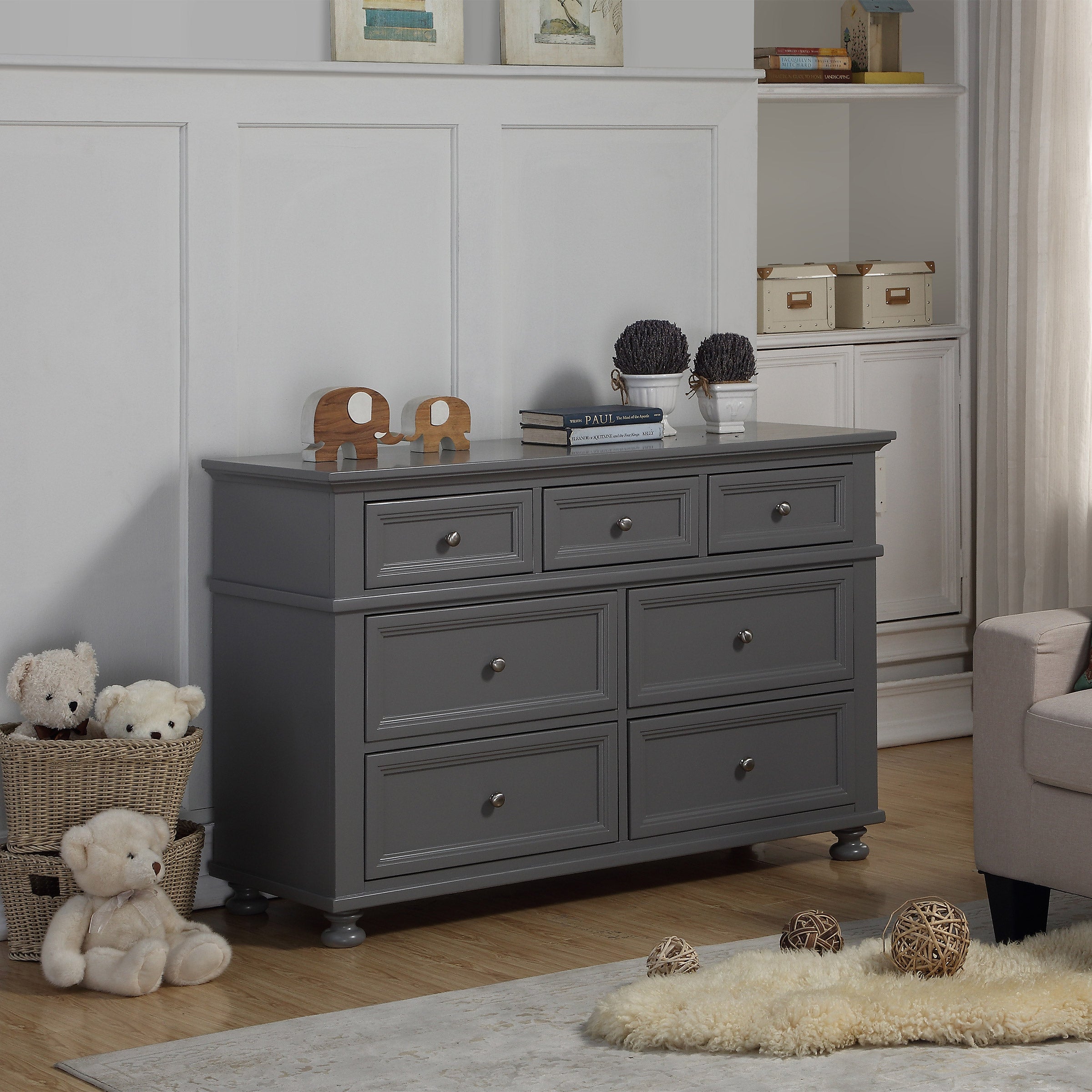 Caramia Kids Carlie 3-Piece Nursery Furniture Set, Gray