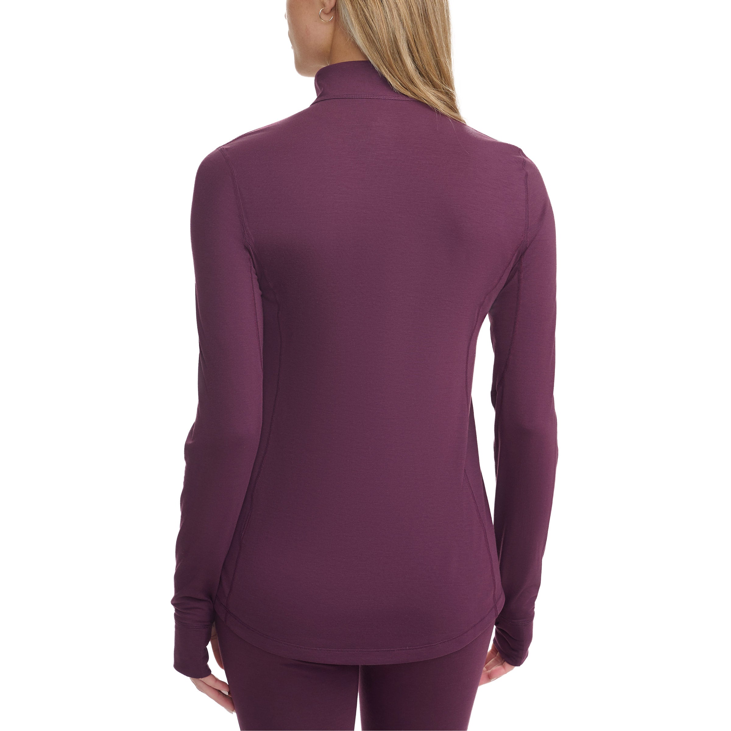 Ladies’ 1/4 Zip Merino Wool Blend Base Layer Top