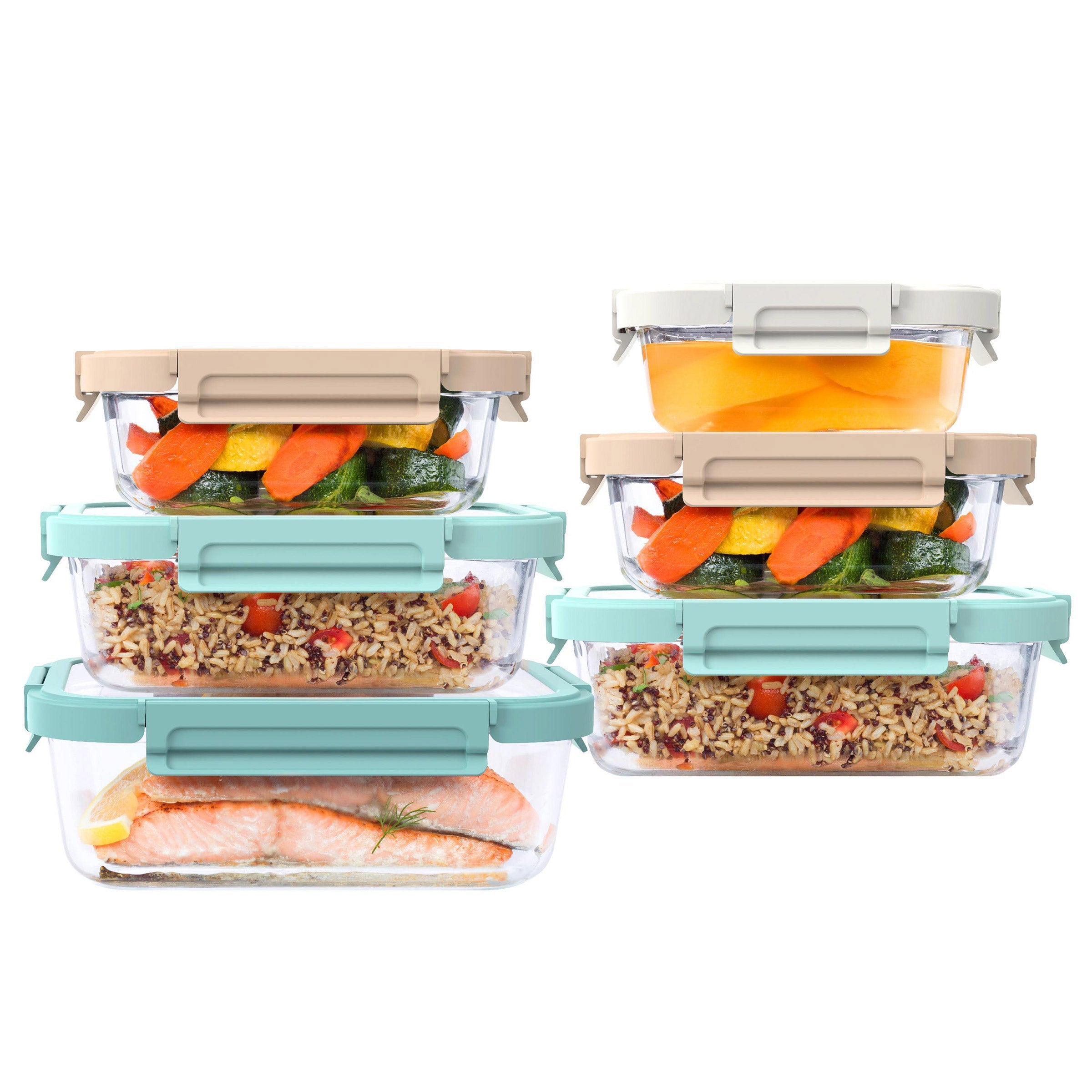 12-Piece Glass Food Storage Set