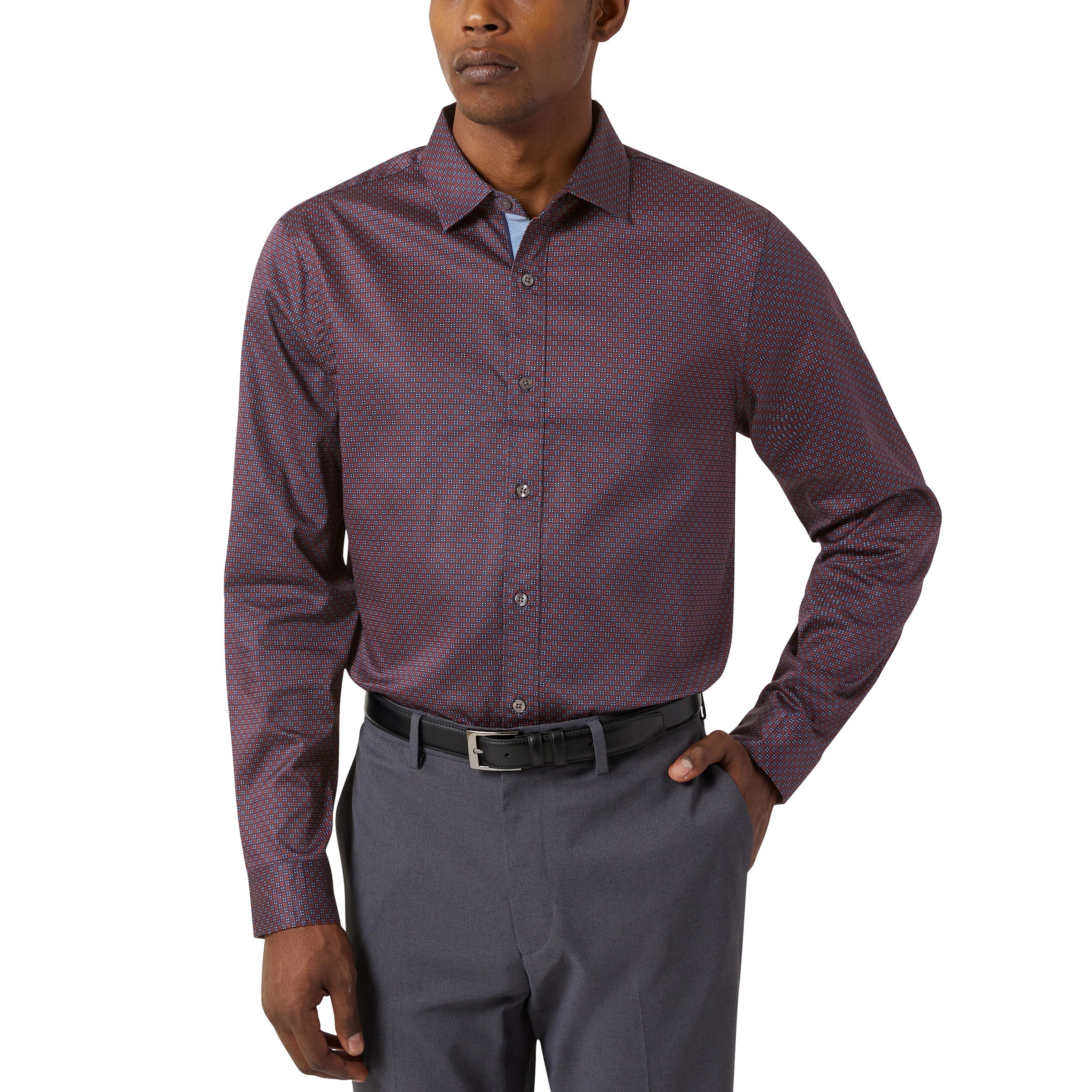 Men'S Luxe Woven Dress Shirt