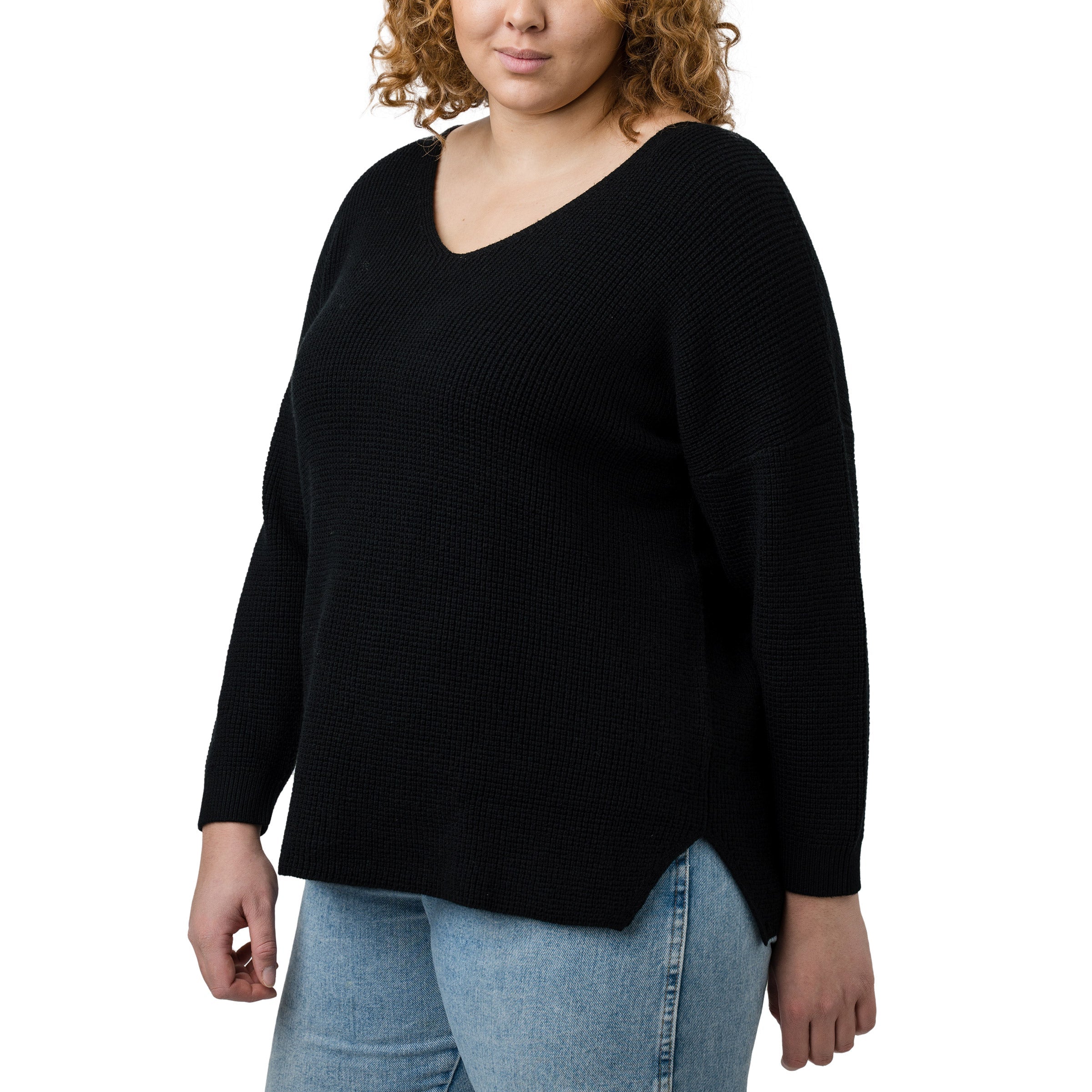 Ladies' Waffle Knit Sweater