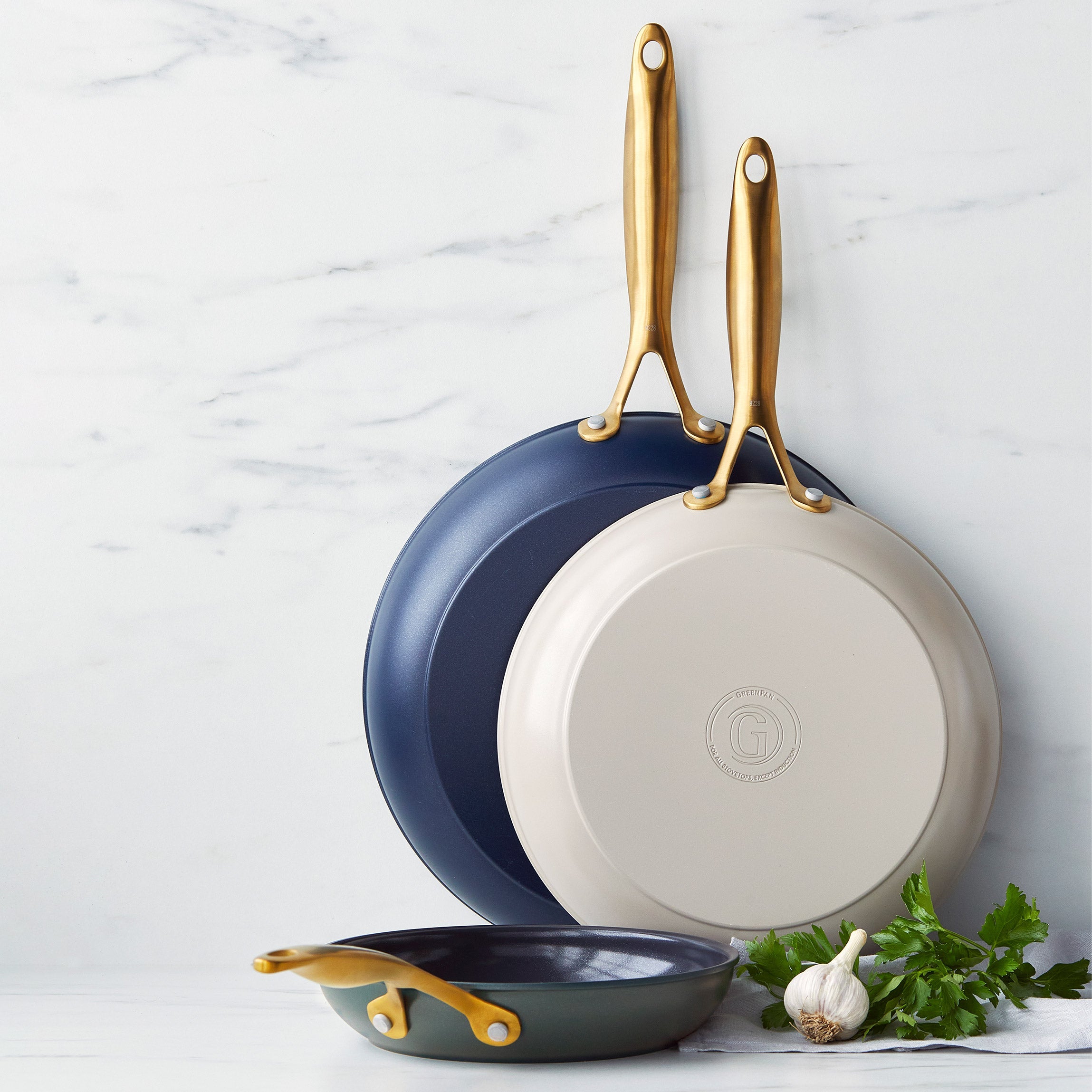 Jewel 3-Piece Ceramic Non-Stick Skillet Set