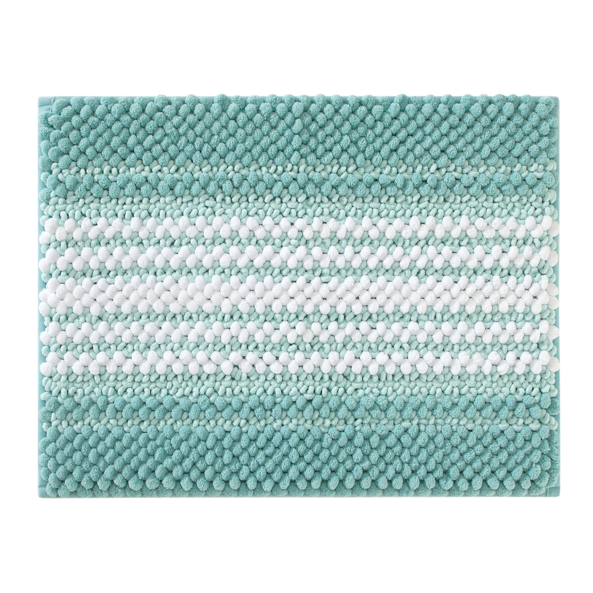 2-Piece Chenille Loop Noodle Bath Rug