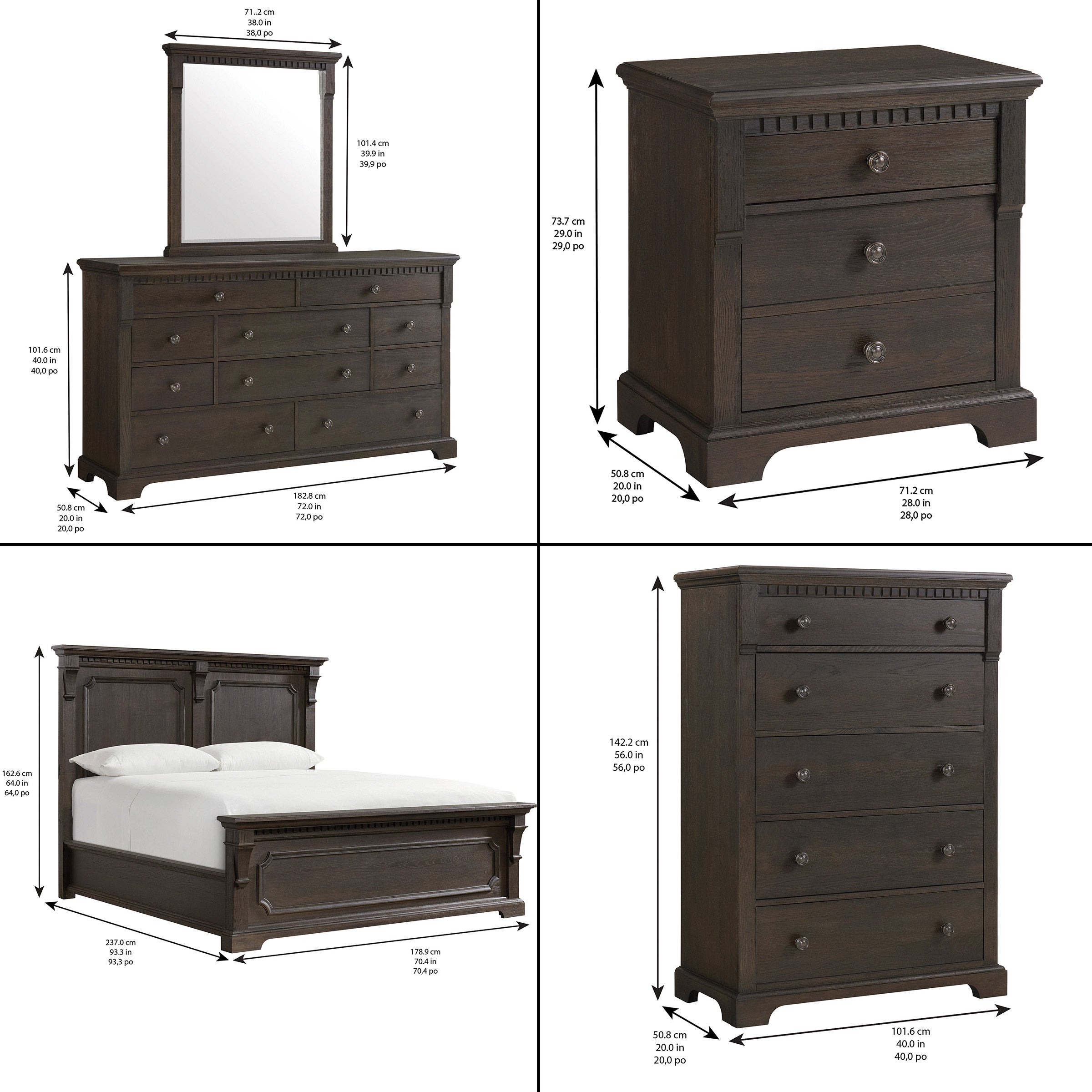 Wren 6-Piece Queen Bedroom Set