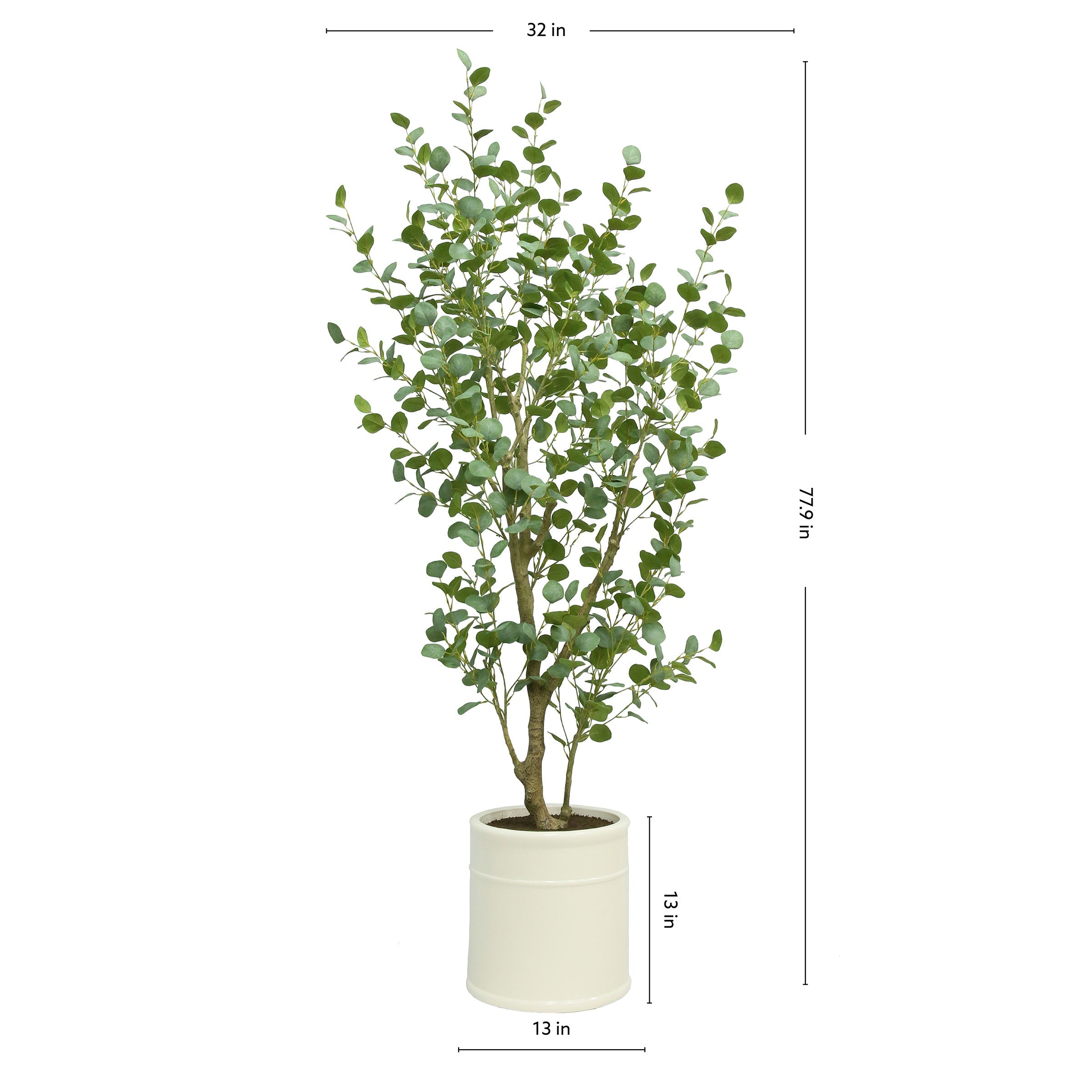 Faux 6.5' Eucalyptus Tree