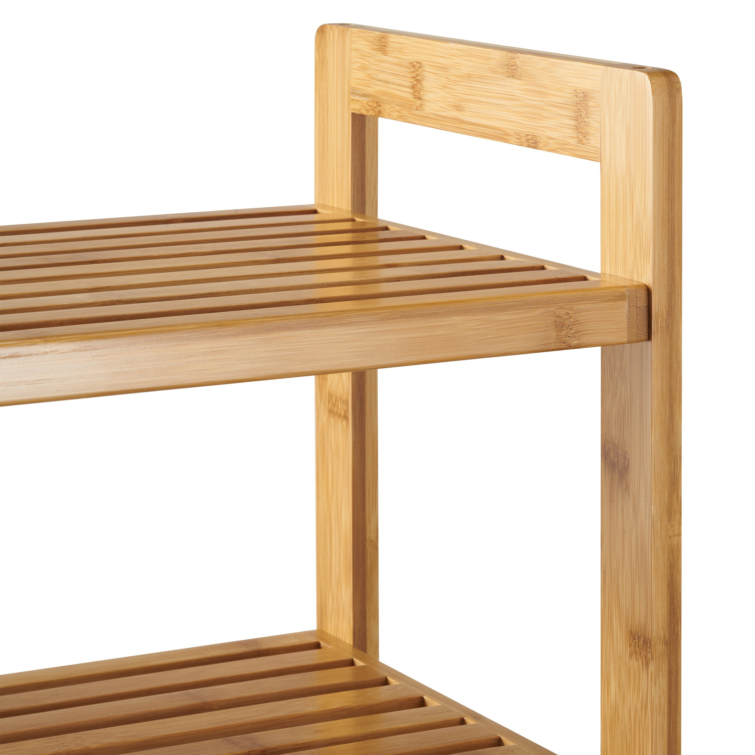 TRINITY Bamboo 2-Tier Shoe Rack, 2-Pack