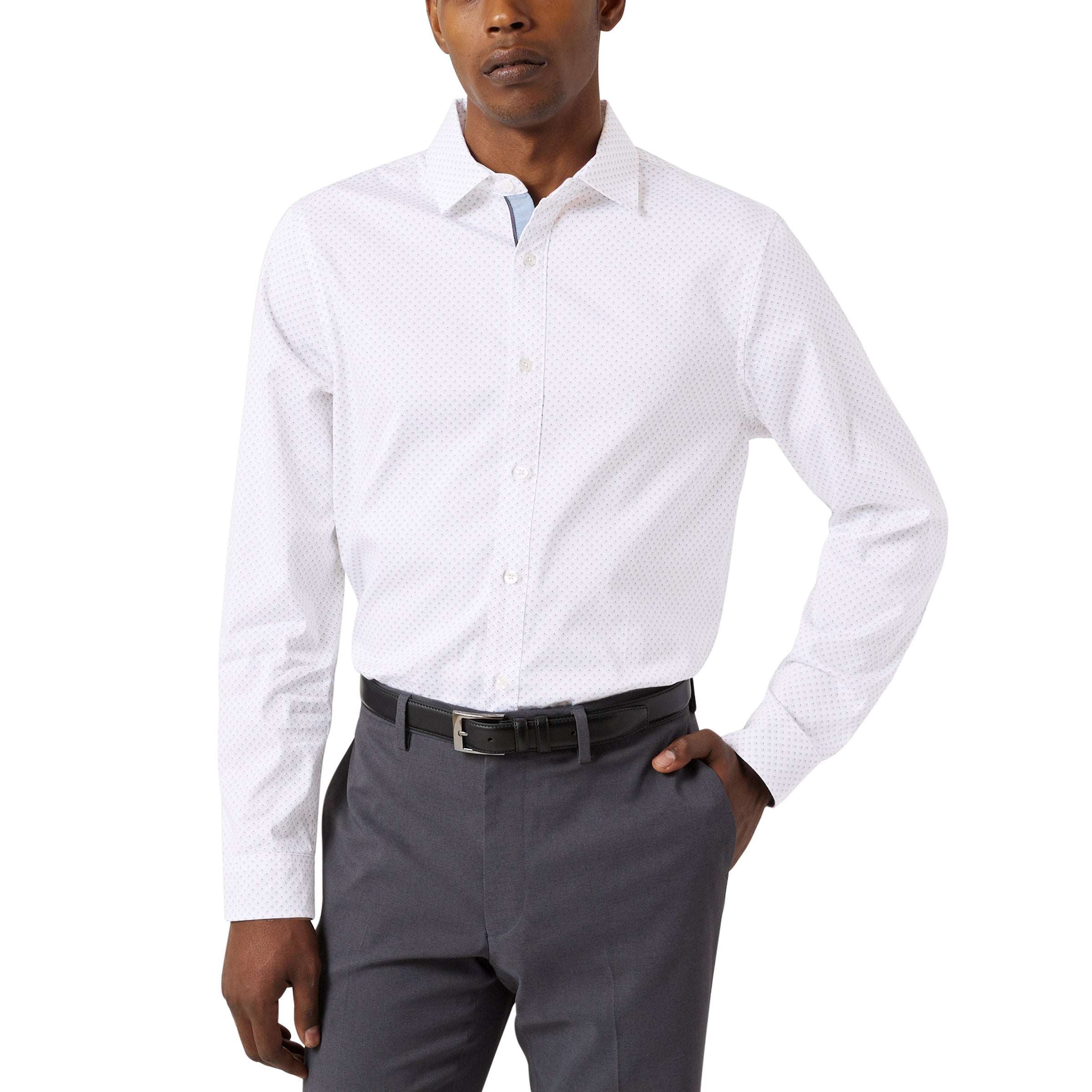 Men'S Luxe Woven Dress Shirt