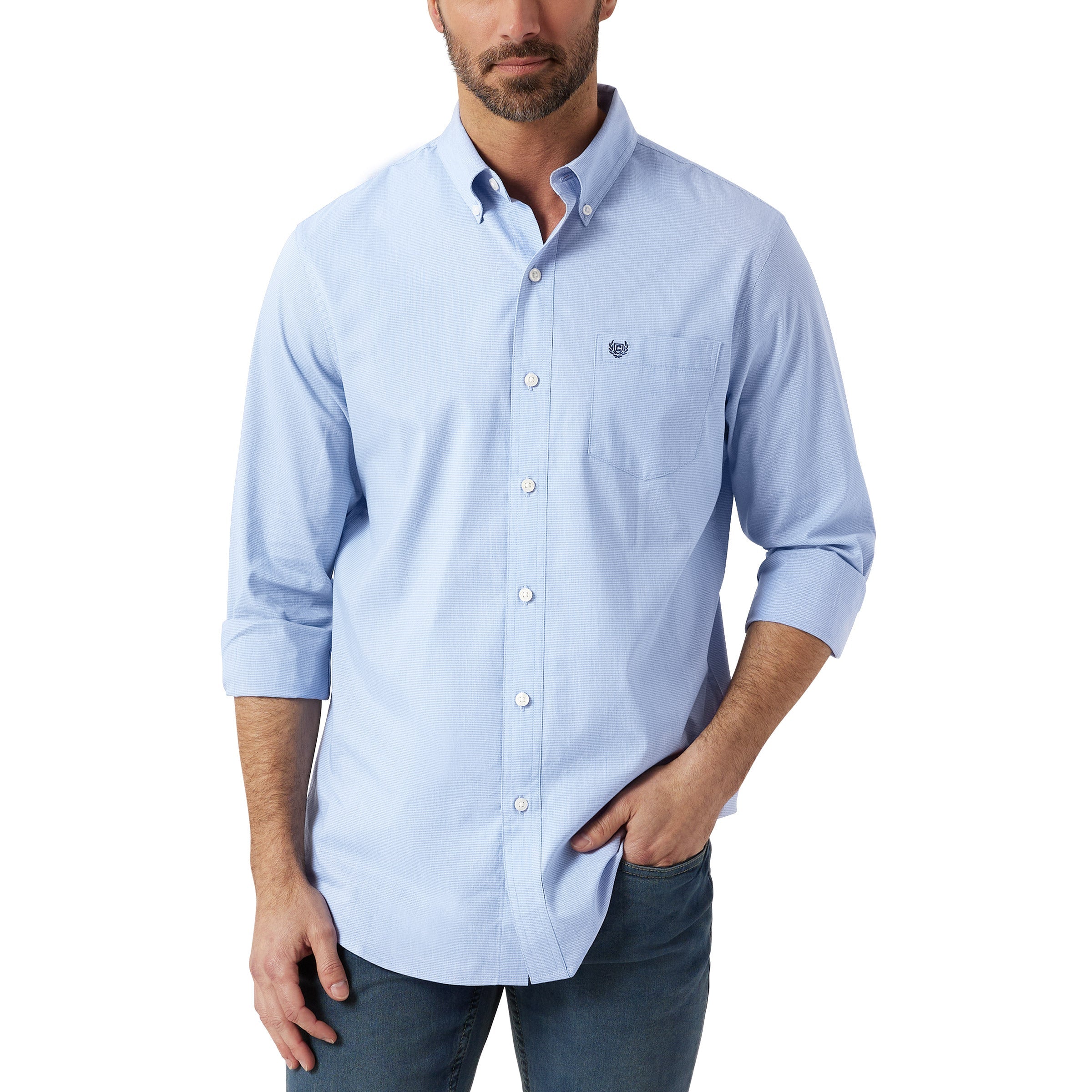 Chaps Men'S Easy Care Button-Down Shirt