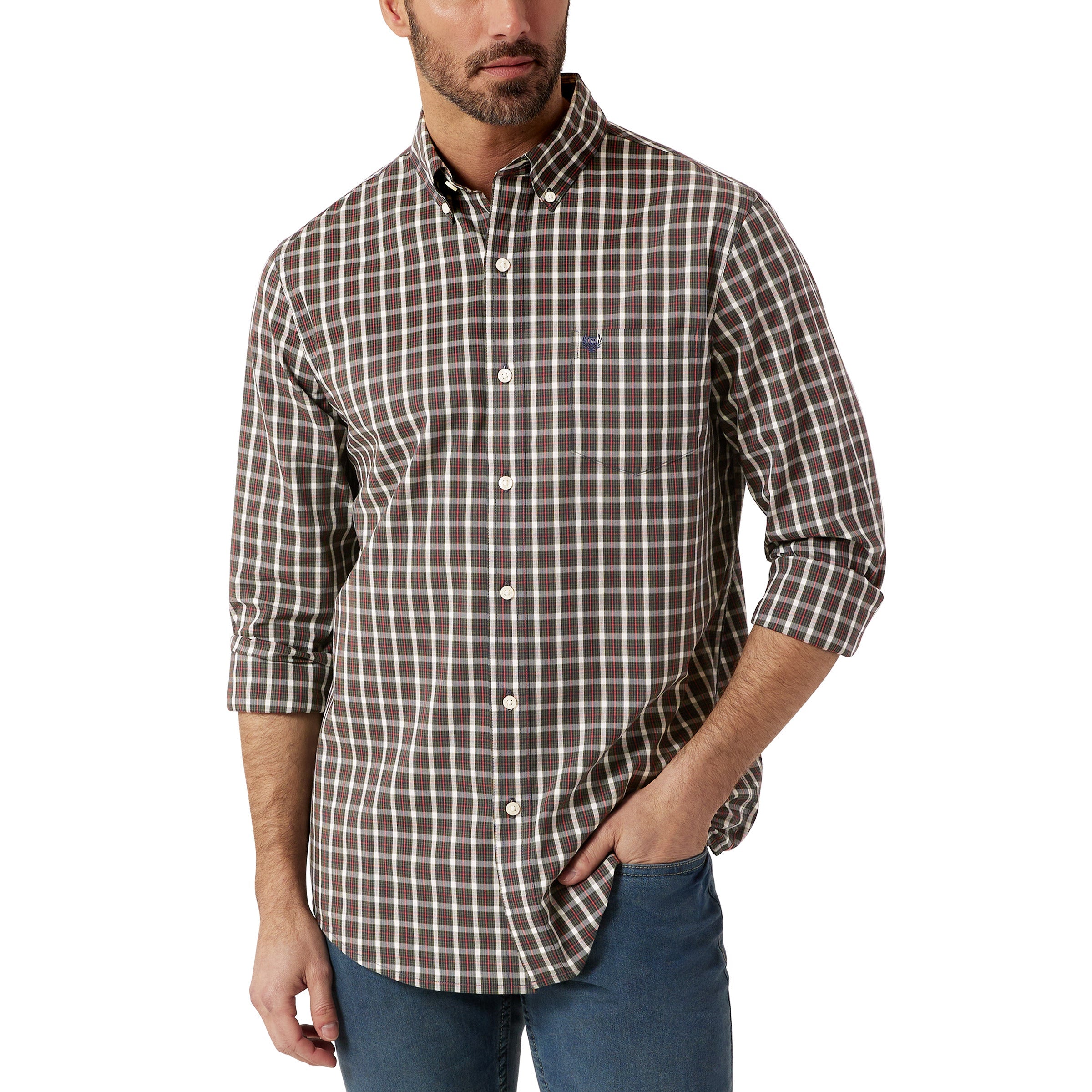 Chaps Men'S Easy Care Button-Down Shirt