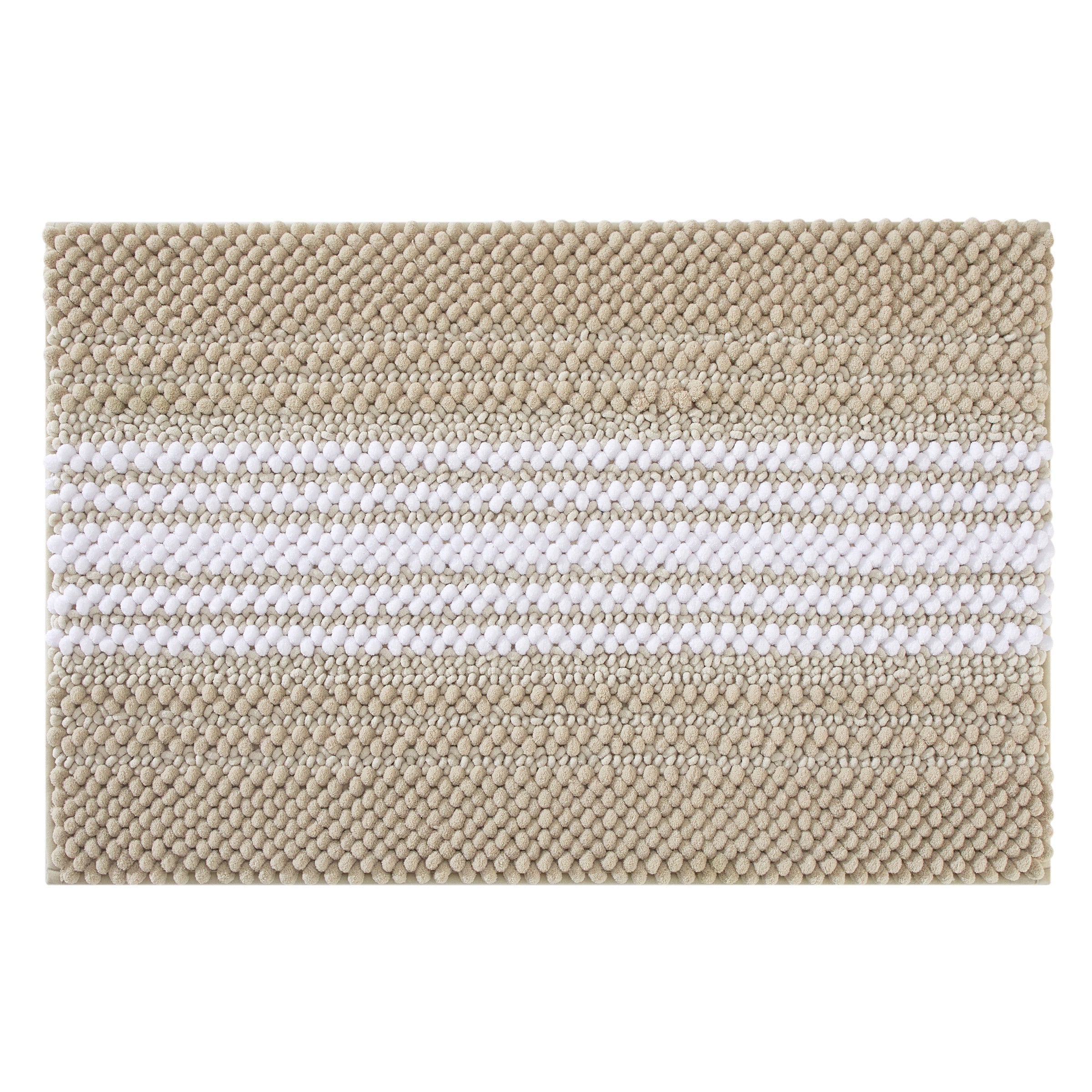 2-Piece Chenille Loop Noodle Bath Rug