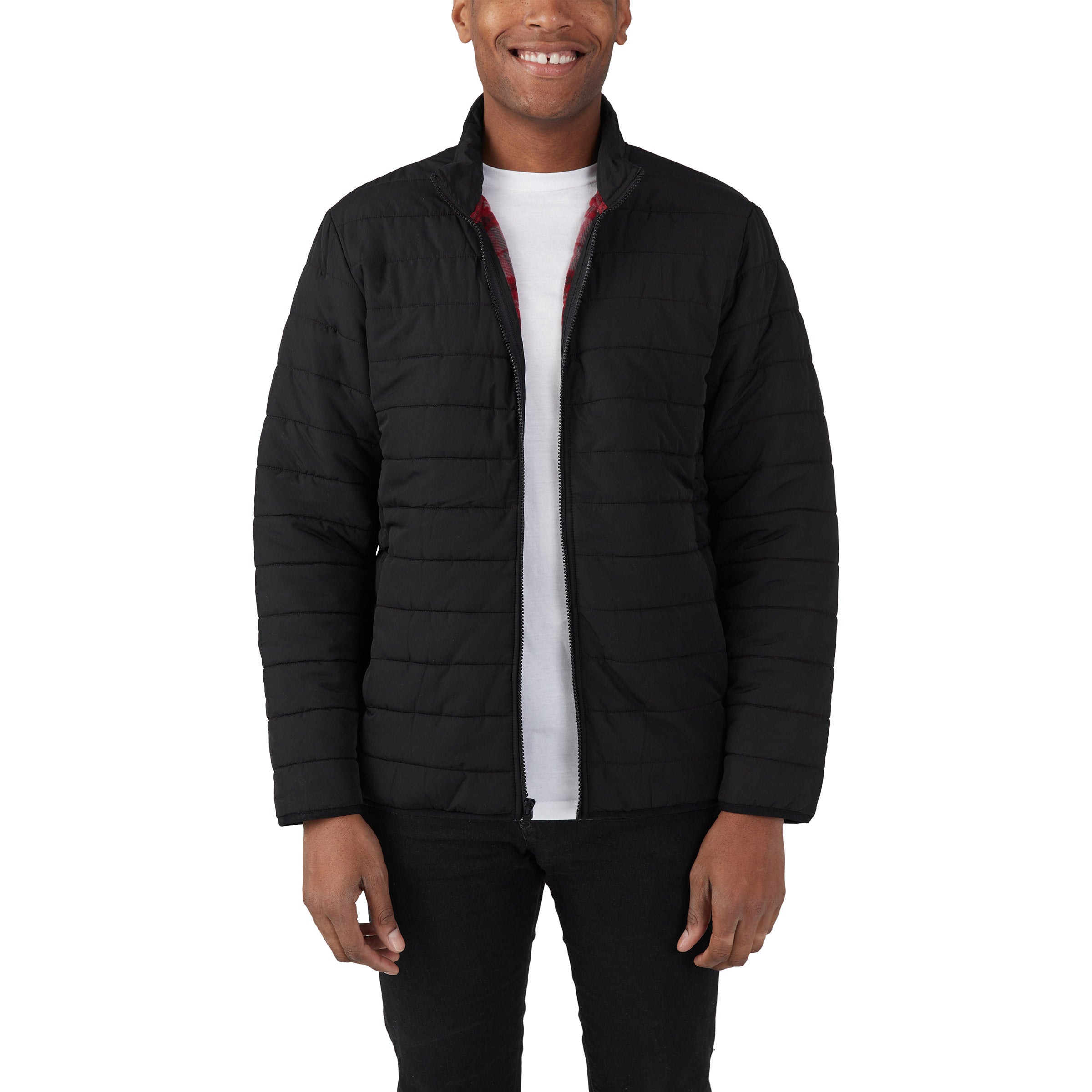 Men'S Fleece Lined Puffer Jacket