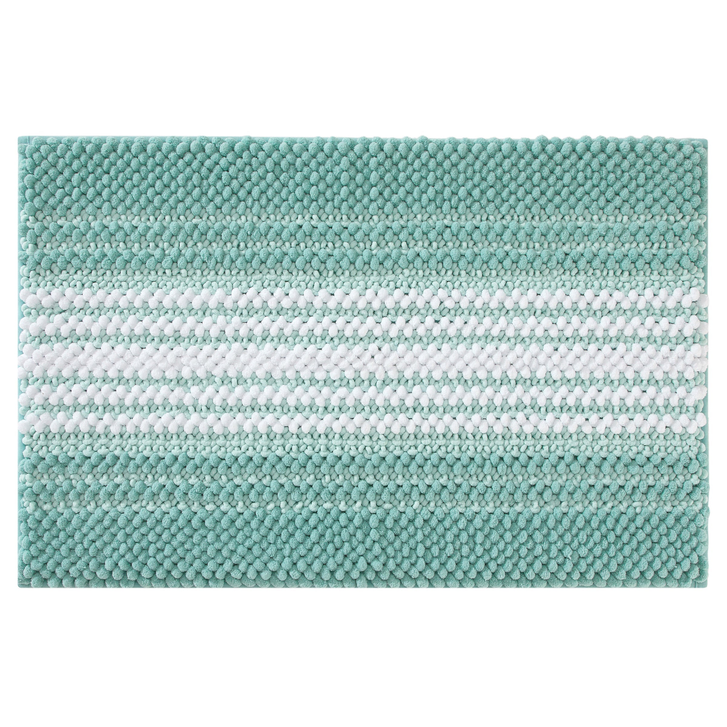 2-Piece Chenille Loop Noodle Bath Rug