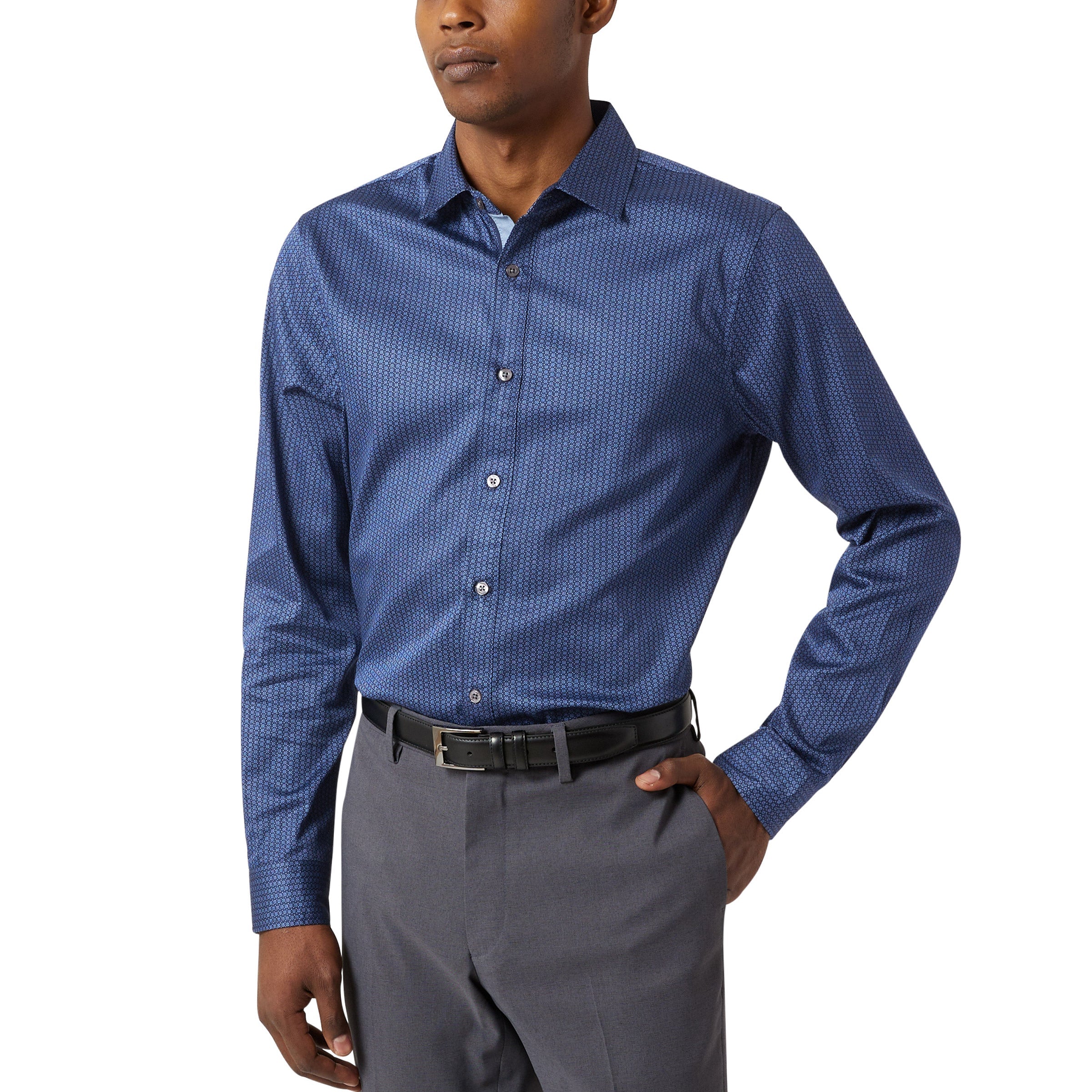 Men'S Luxe Woven Dress Shirt