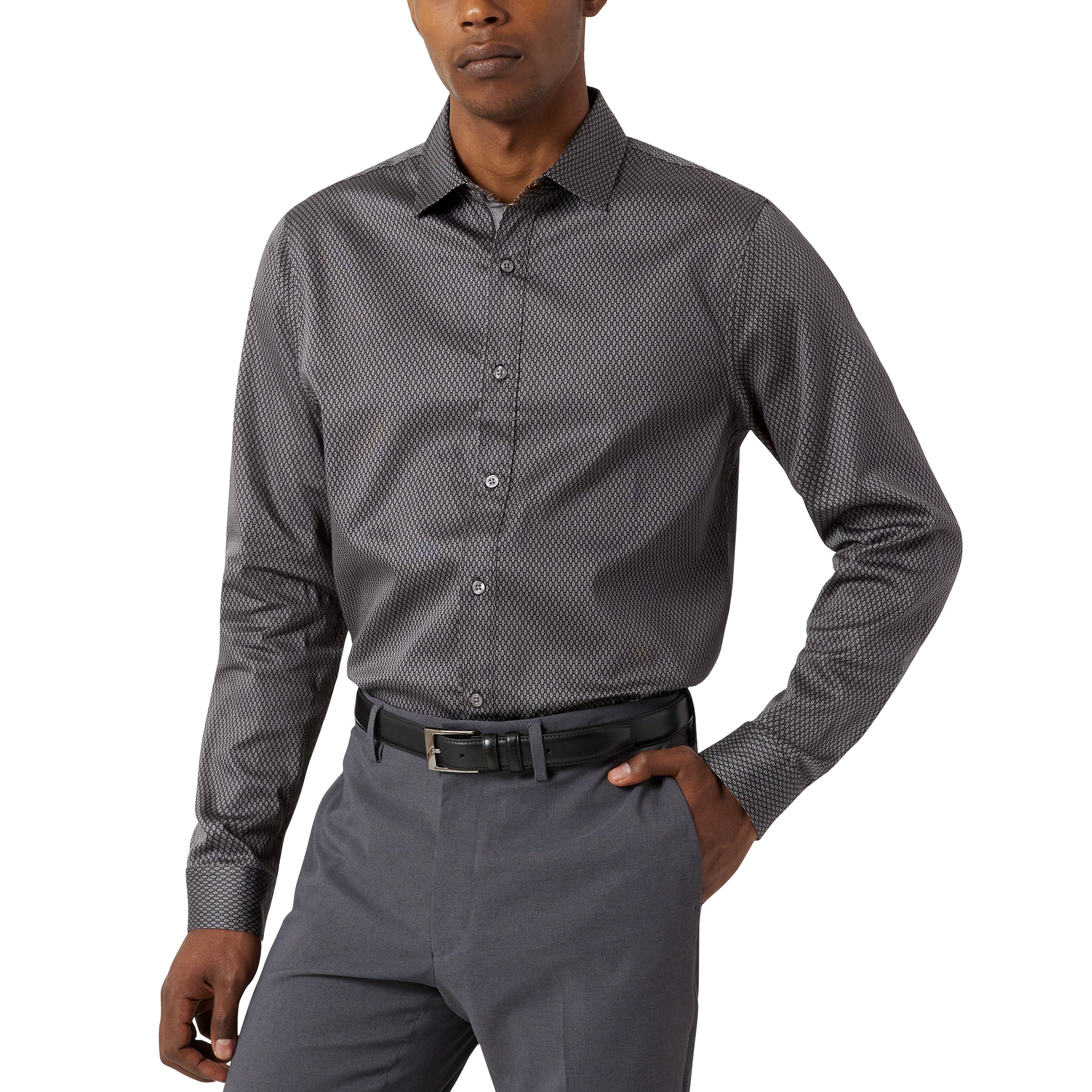 Men'S Luxe Woven Dress Shirt