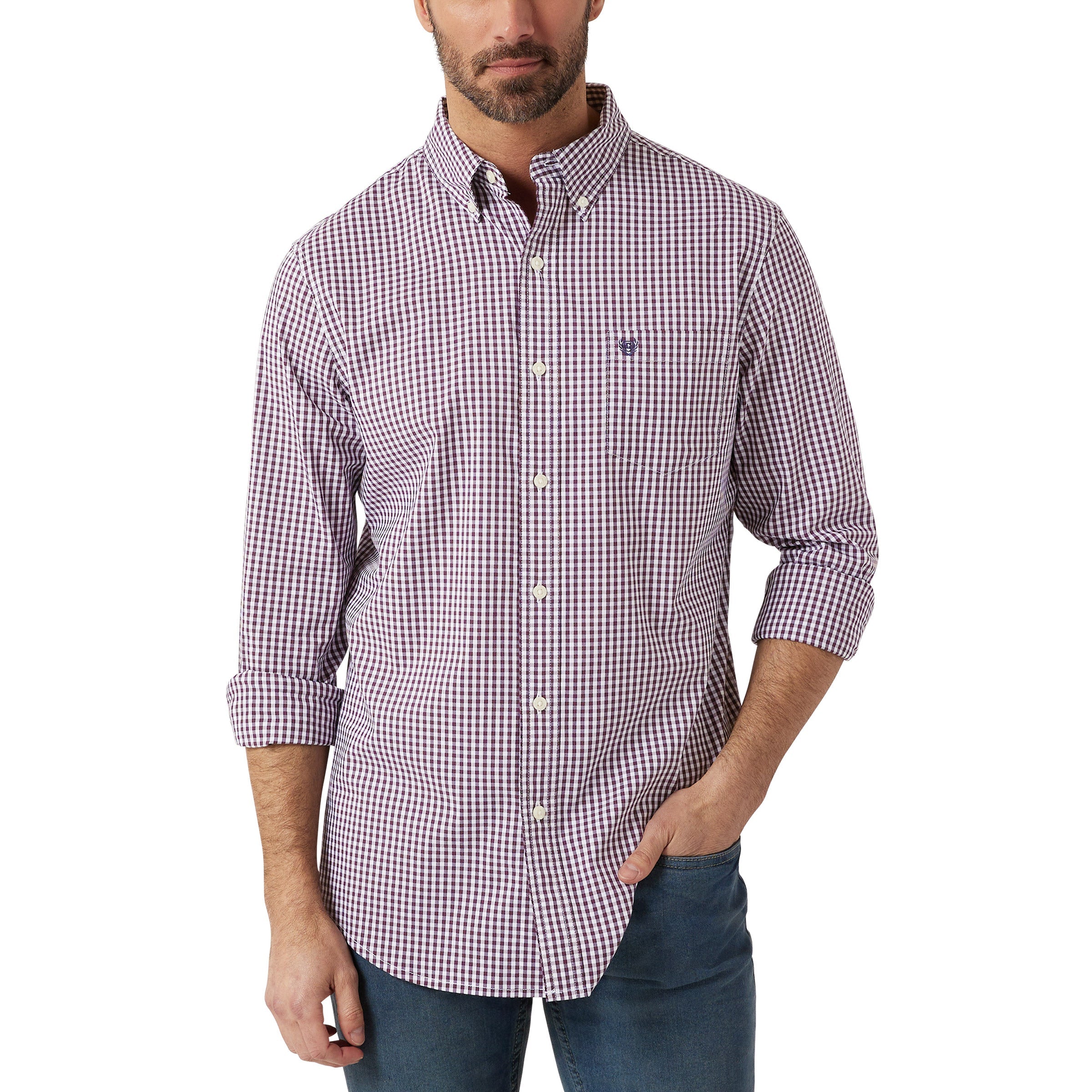 Chaps Men'S Easy Care Button-Down Shirt