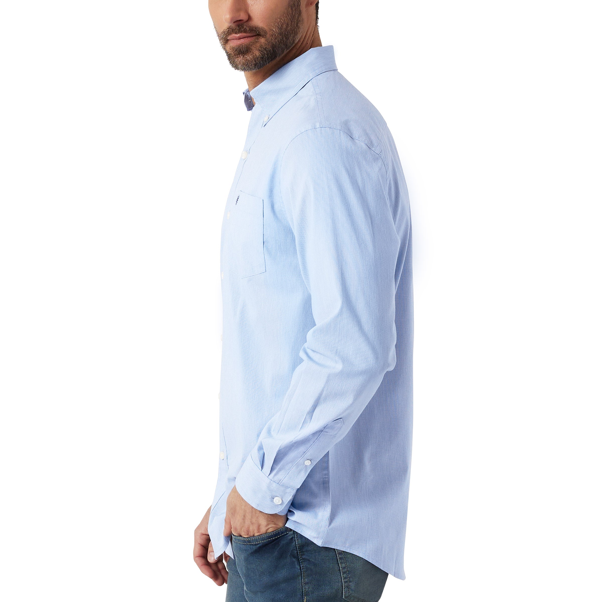 Chaps Men'S Easy Care Button-Down Shirt