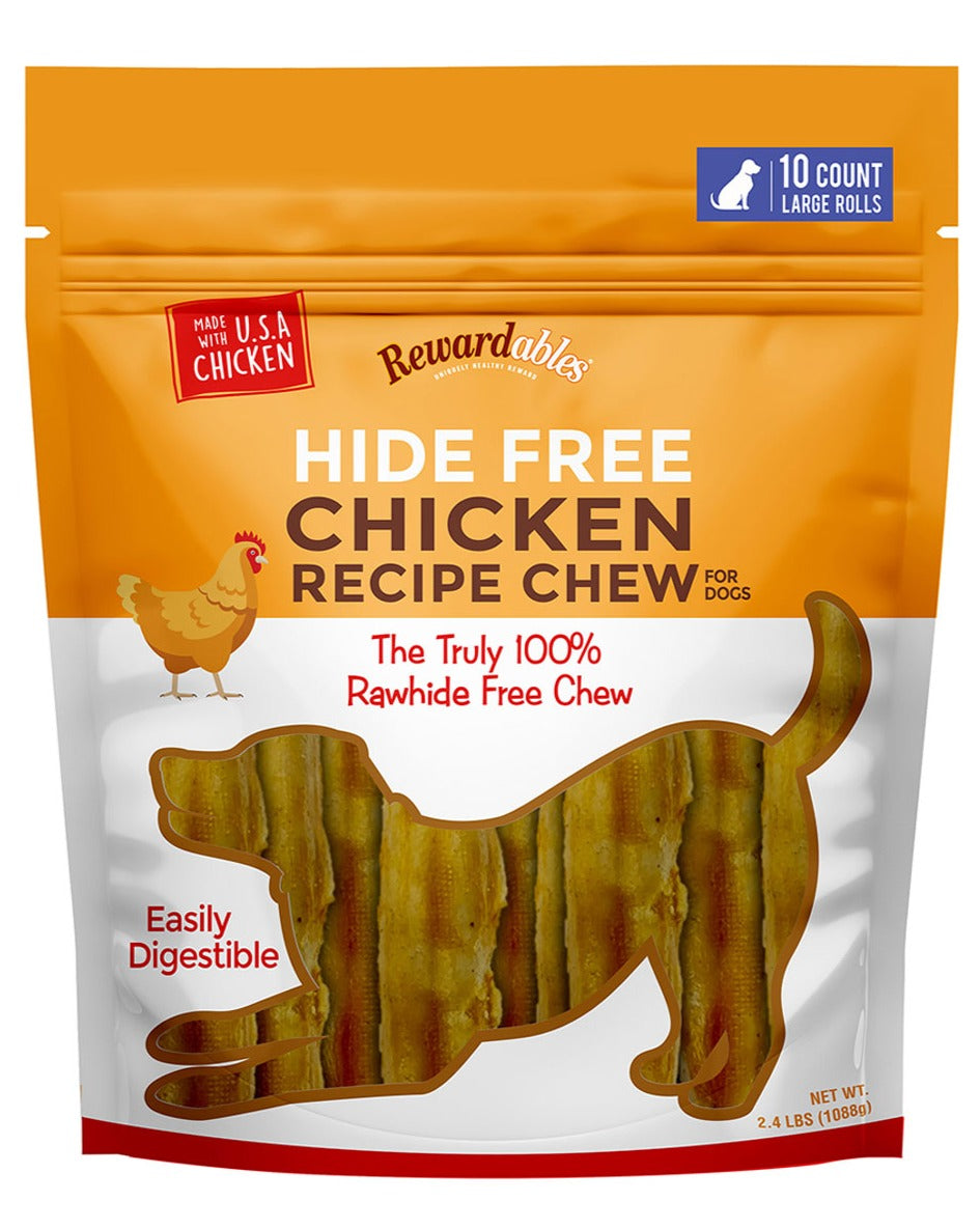 Rewardables Rawhide Free Chicken Chews, 10-count, 2-pack Image