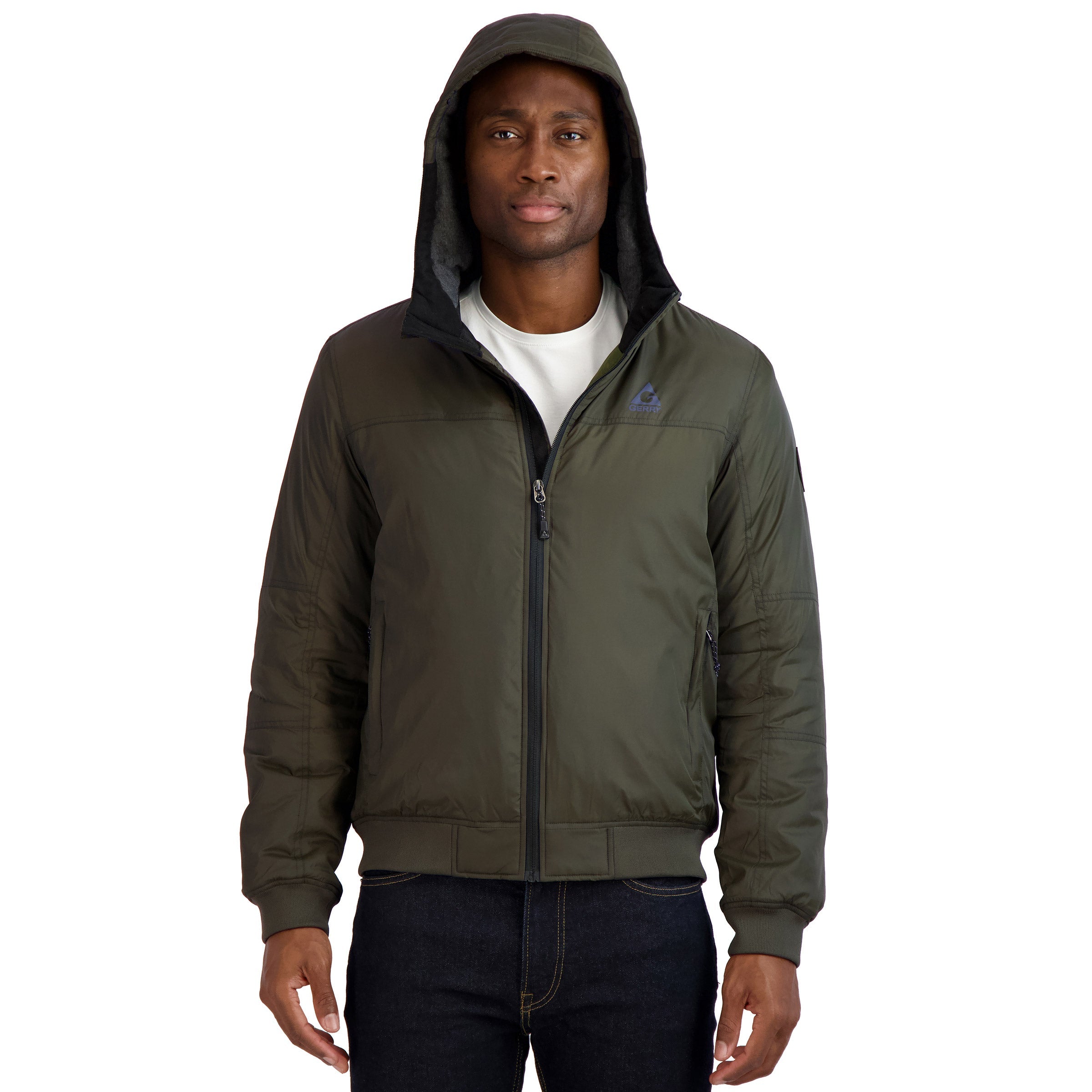 Gerry Men’S Hooded Bomber Jacket