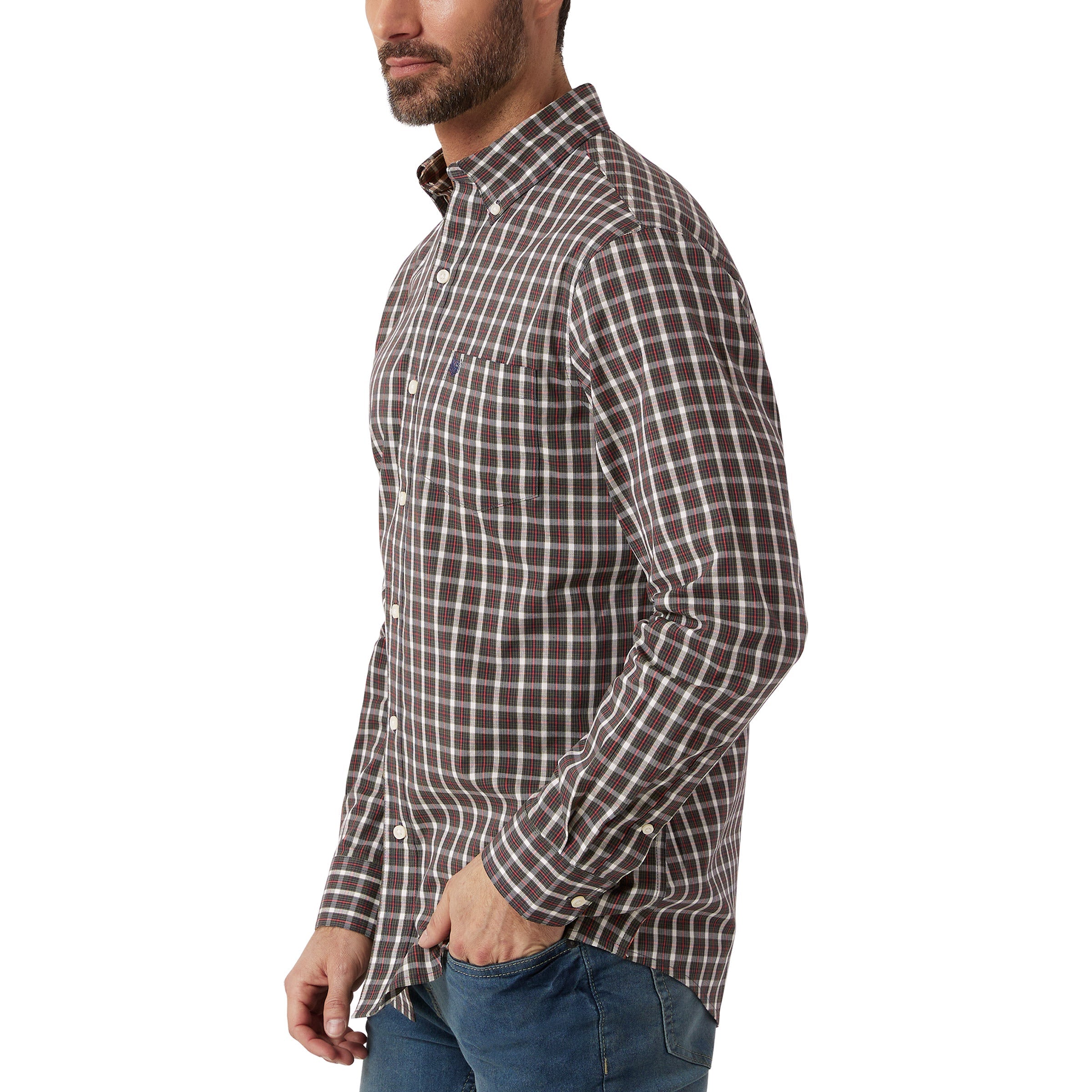 Chaps Men'S Easy Care Button-Down Shirt