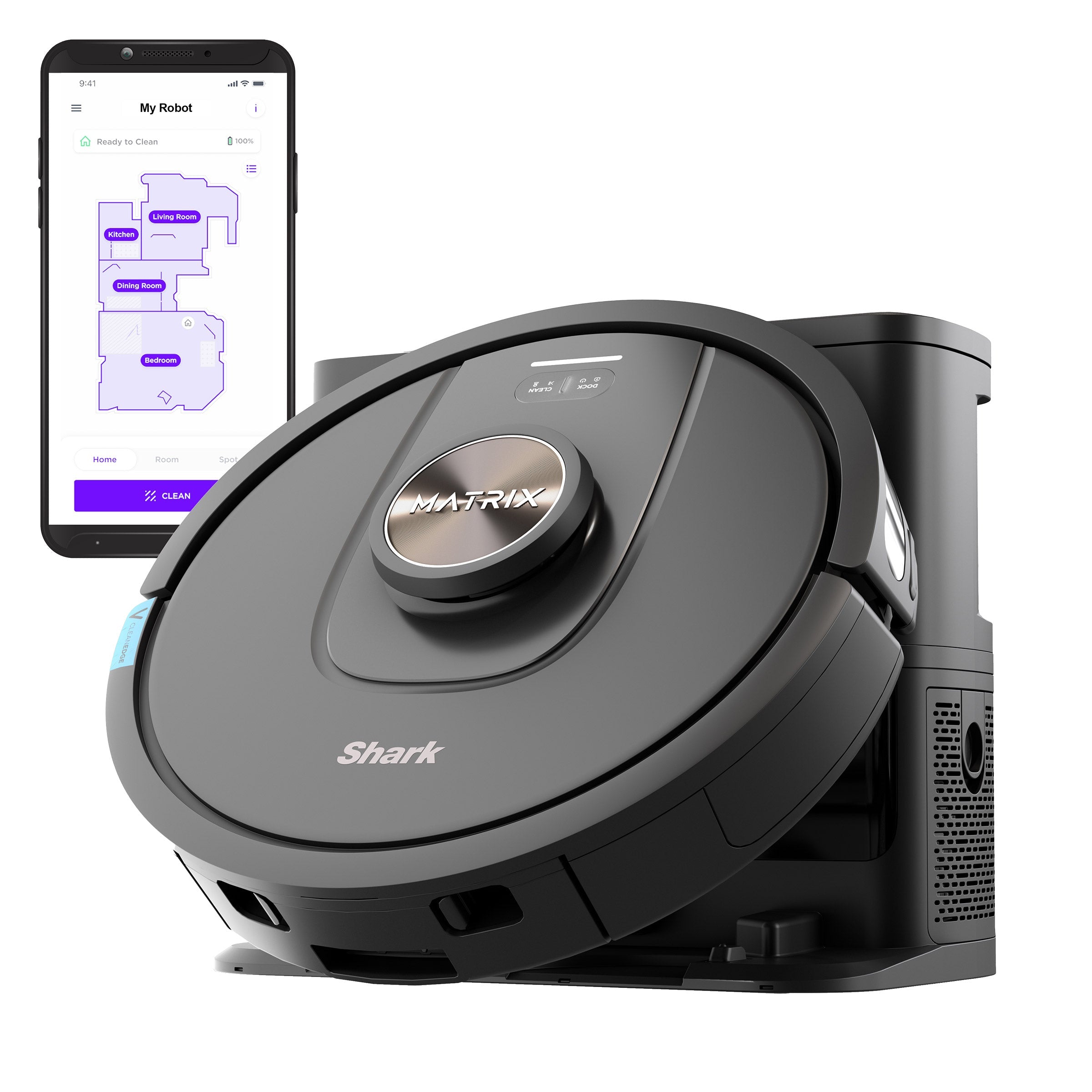 Matrix plus Robot Vacuum with Self-Empty HEPA Base