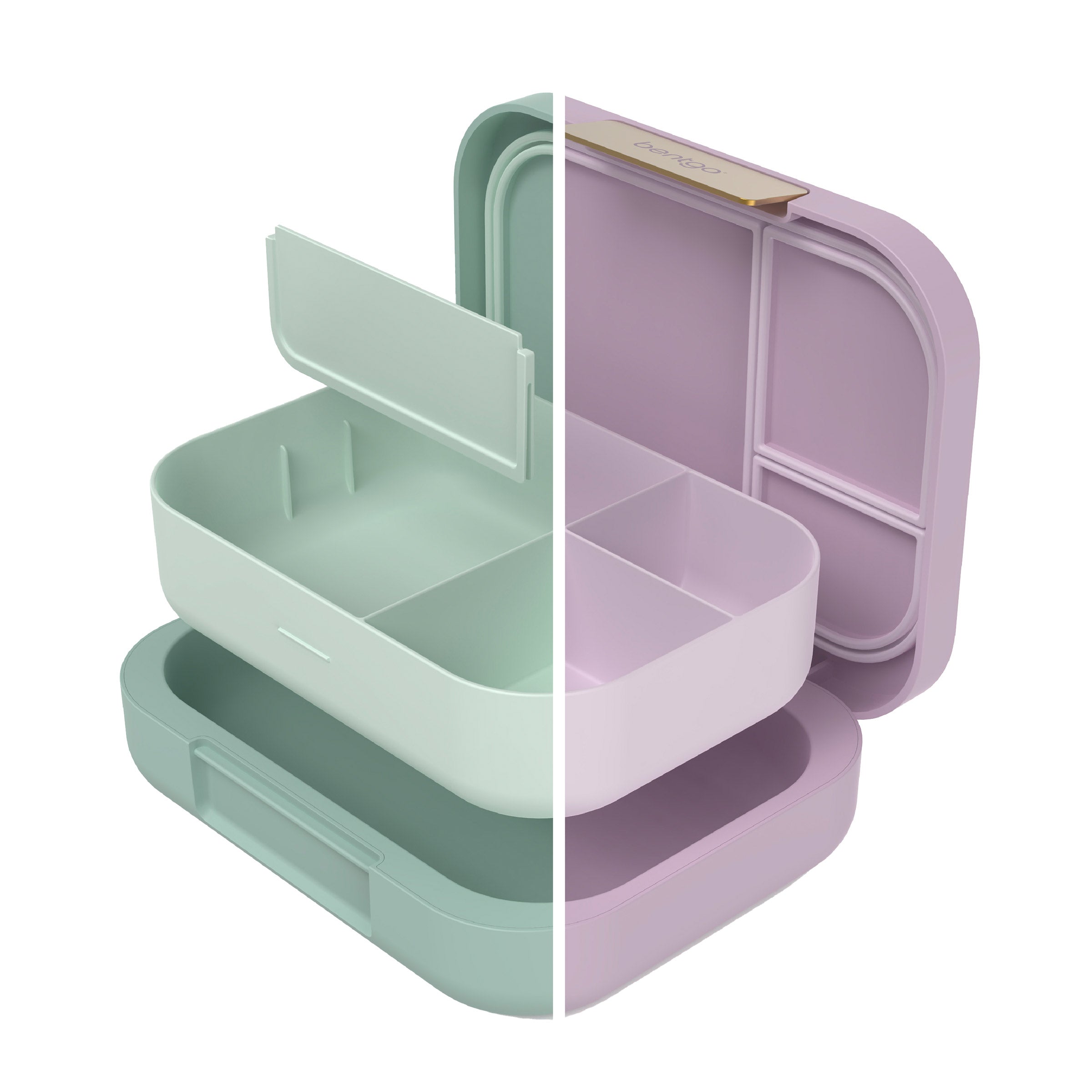 Modern Leak-Resistant Lunch Box, 2 Pack