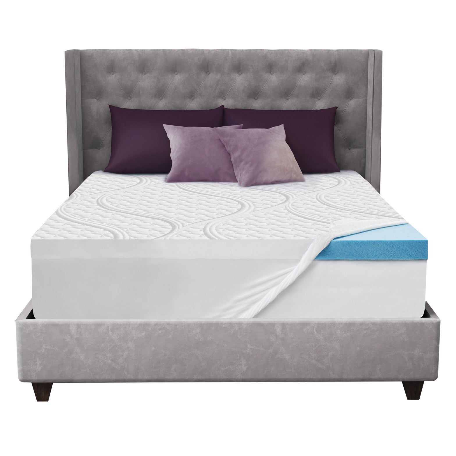 Novaform ComfortGrande 3” Gel Memory Foam Mattress Topper Image