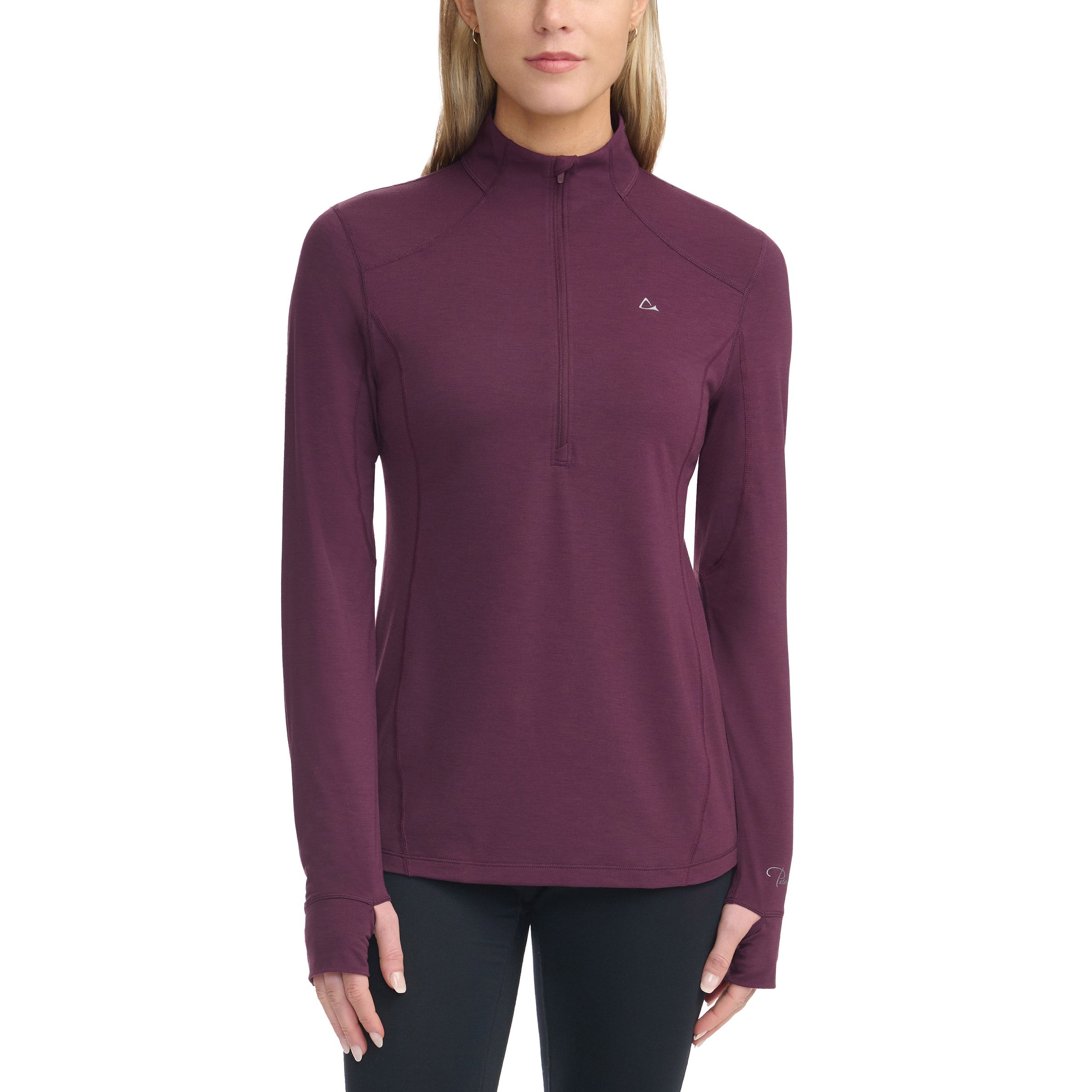 Ladies’ 1/4 Zip Merino Wool Blend Base Layer Top