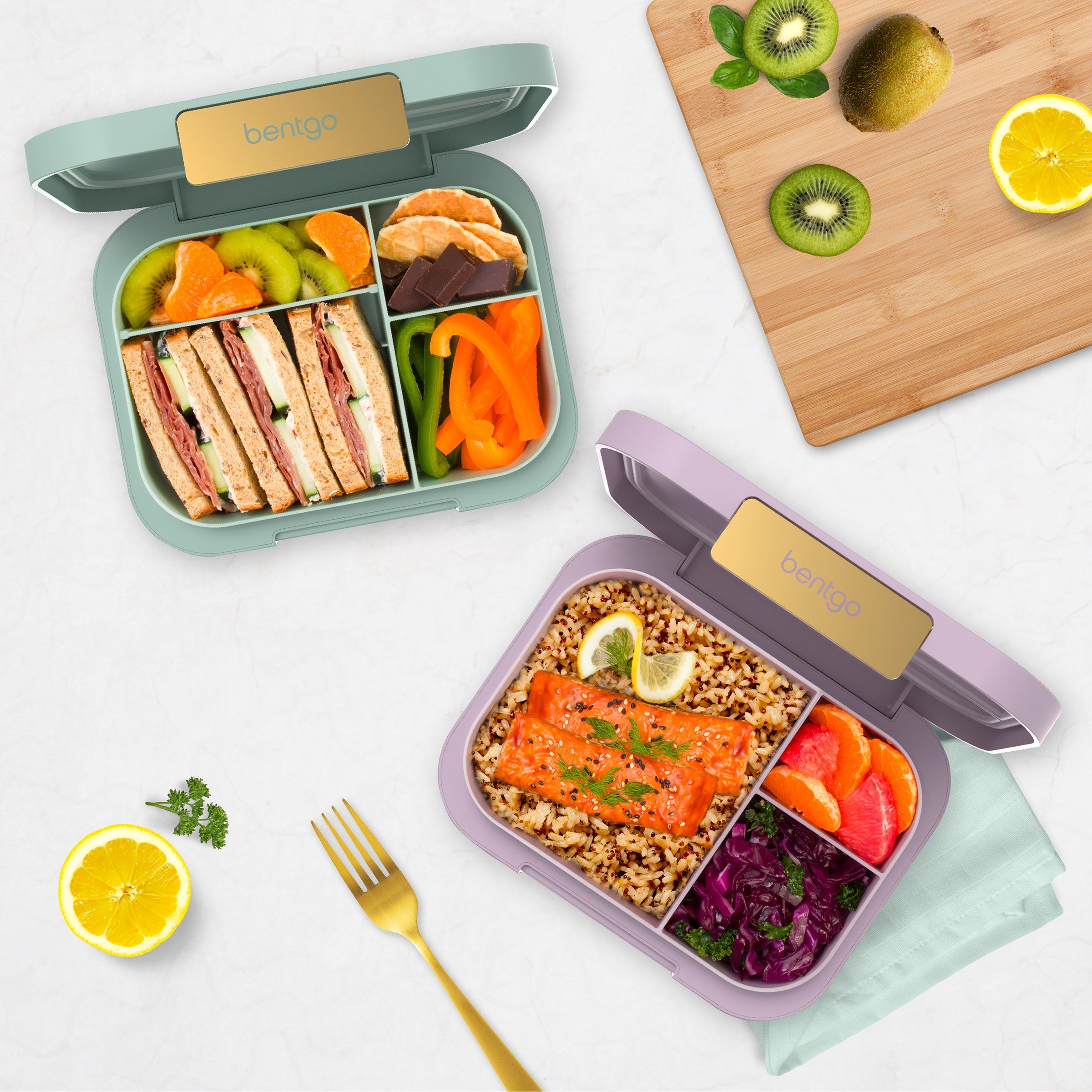 Modern Leak-Resistant Lunch Box, 2 Pack