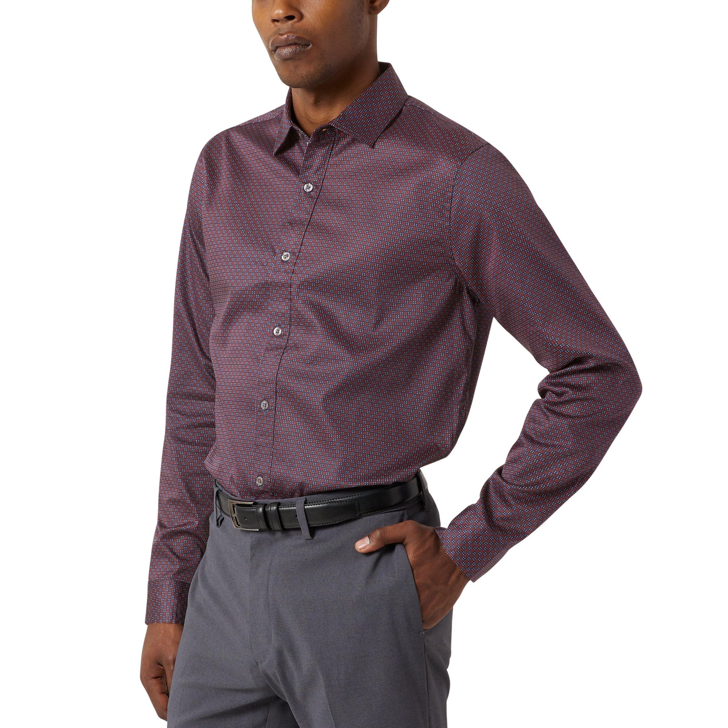 Men'S Luxe Woven Dress Shirt