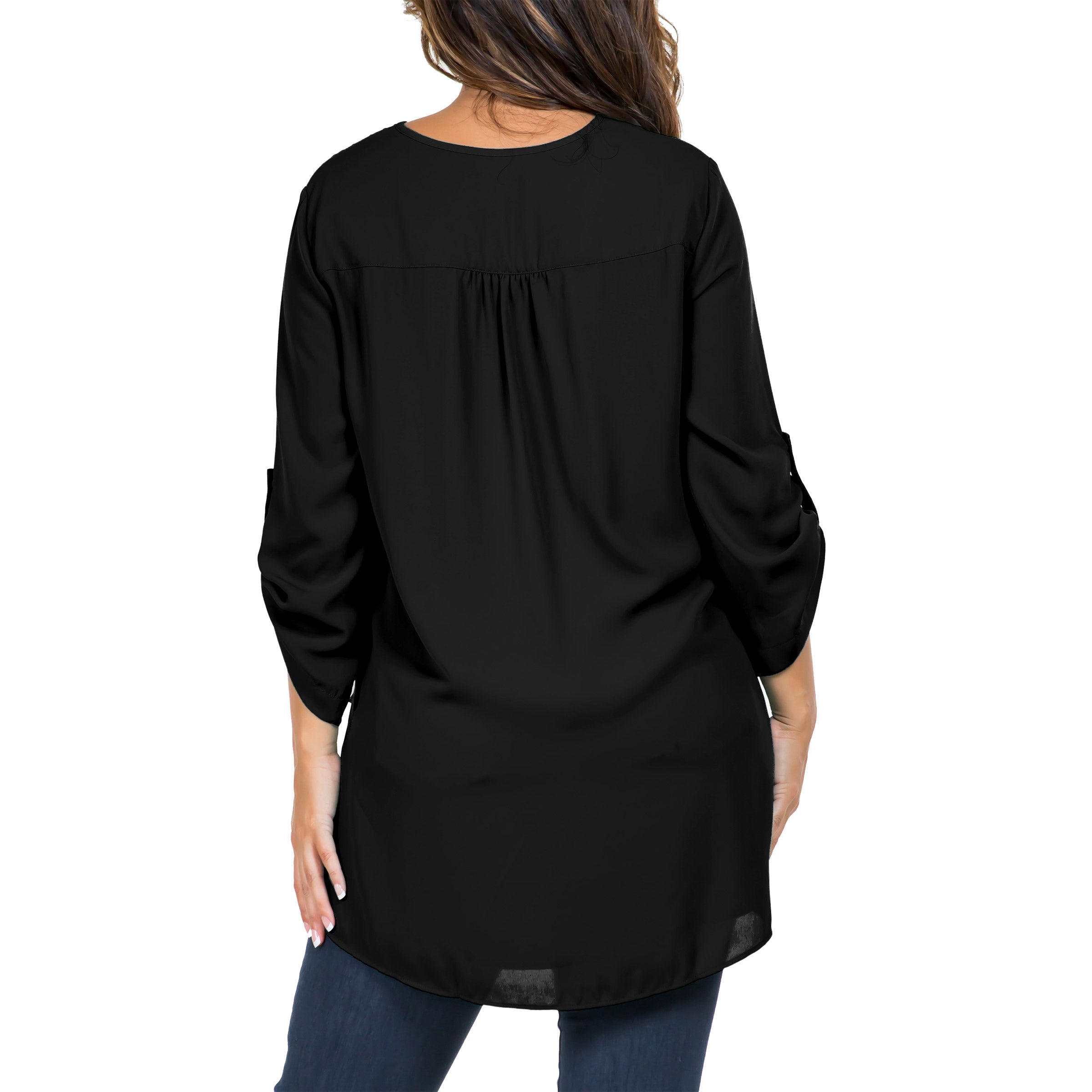 Ladies' V-Neck Crepe Blouse