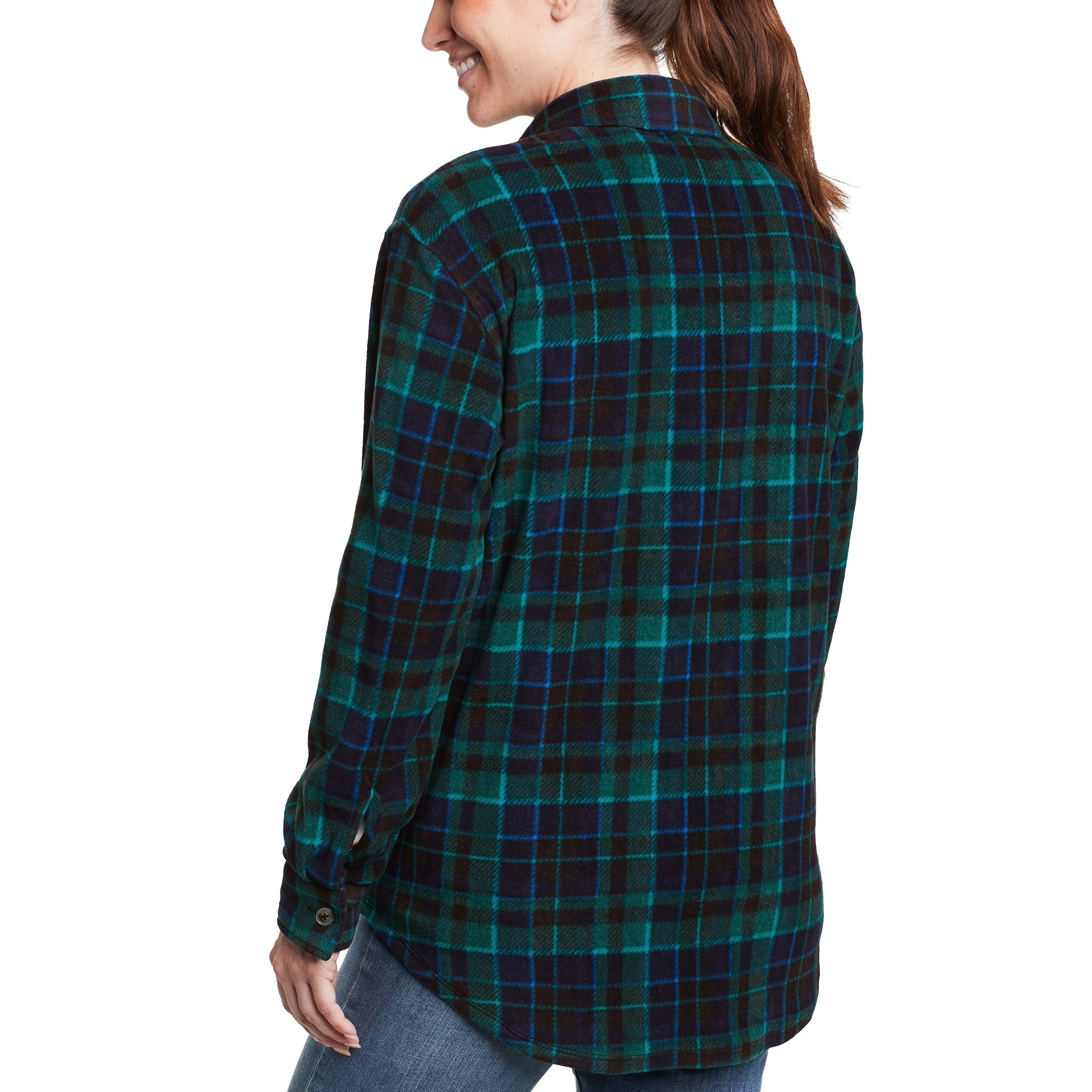 Ladies' Microfleece Button-Up Shirt