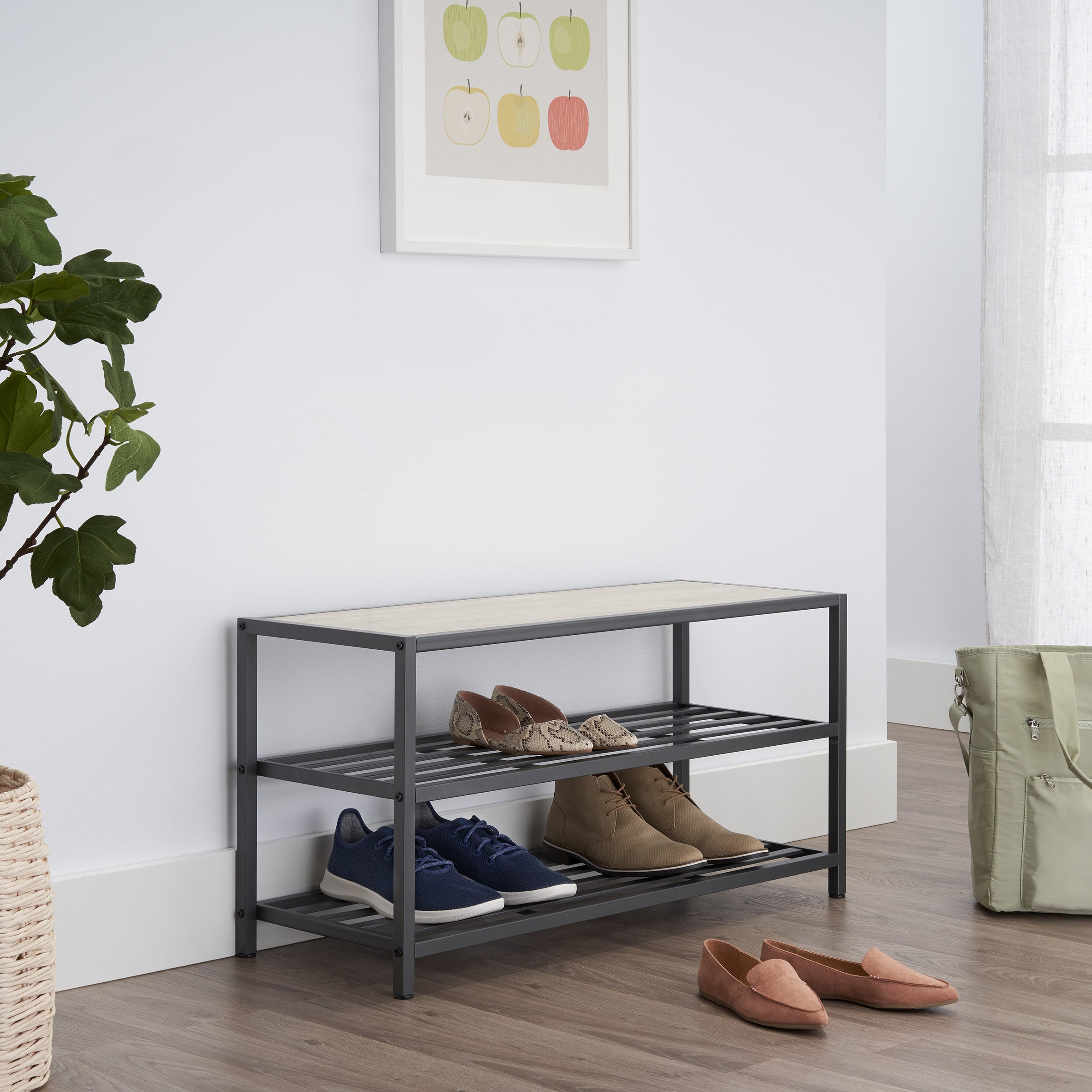 3-Tier Shoe Bench