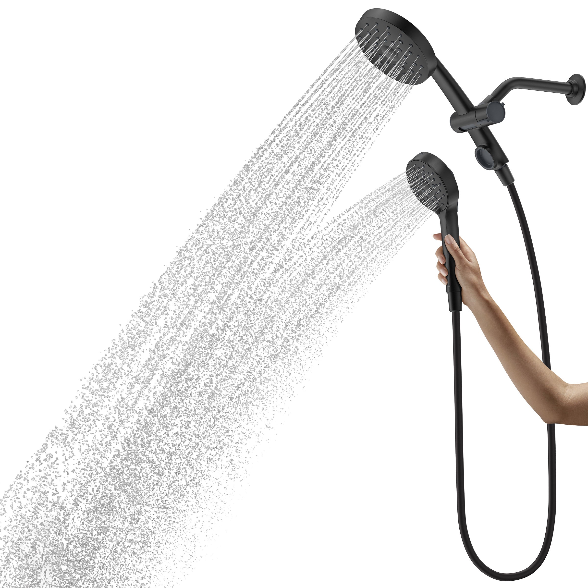 Prone 3-In-1 Multifunction Shower Head with Powersweep