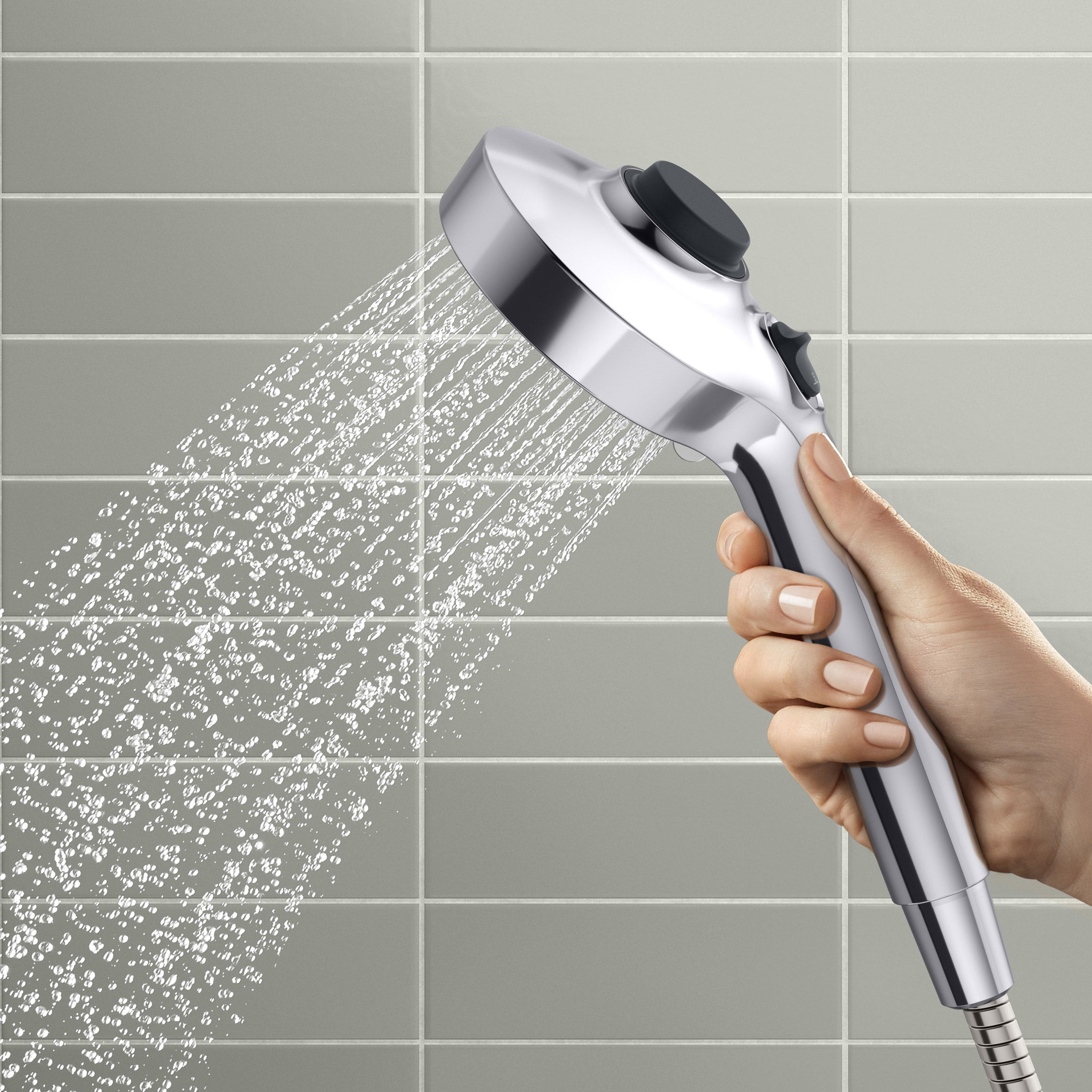 Prone 3-In-1 Multifunction Shower Head with Powersweep